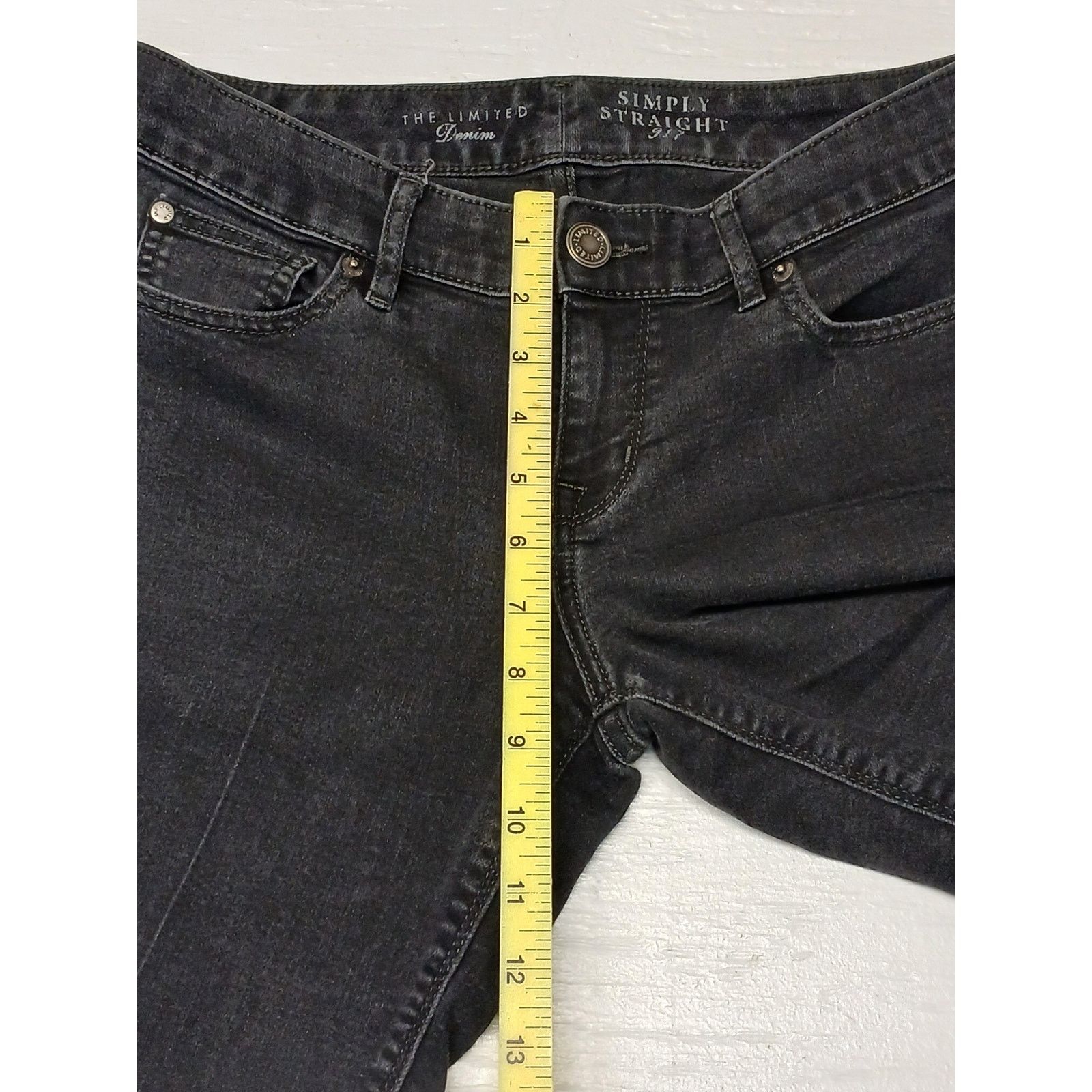 Other The Limited Denim Simply Straight 917 (6L) Black Jeans Size 28" / US 6 / IT 42 - 4 Thumbnail