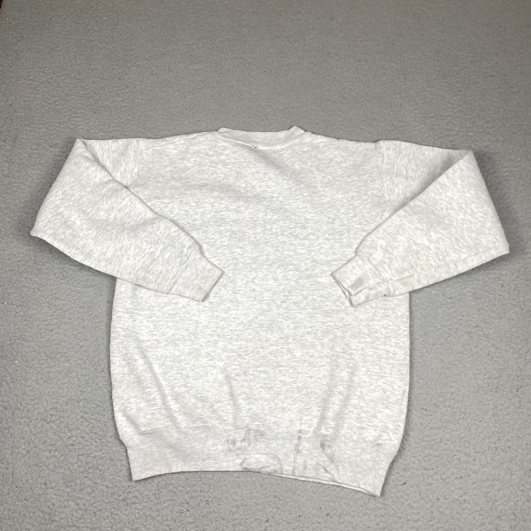 Champion VINTAGE Champion Sweatshirt Mens M Gray Embroidered USA 90s Spellout Logo Shirt Pullover Crew Neck All Seasons Size US M / EU 48-50 / 2 - 5 Thumbnail