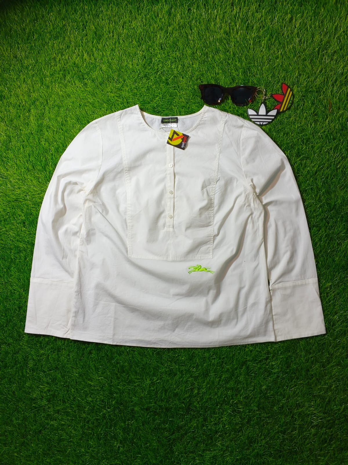 Longchamp Longchamp Top Glitter Blouse Button up Size M / US 6-8 / IT 42-44 - 4 Thumbnail
