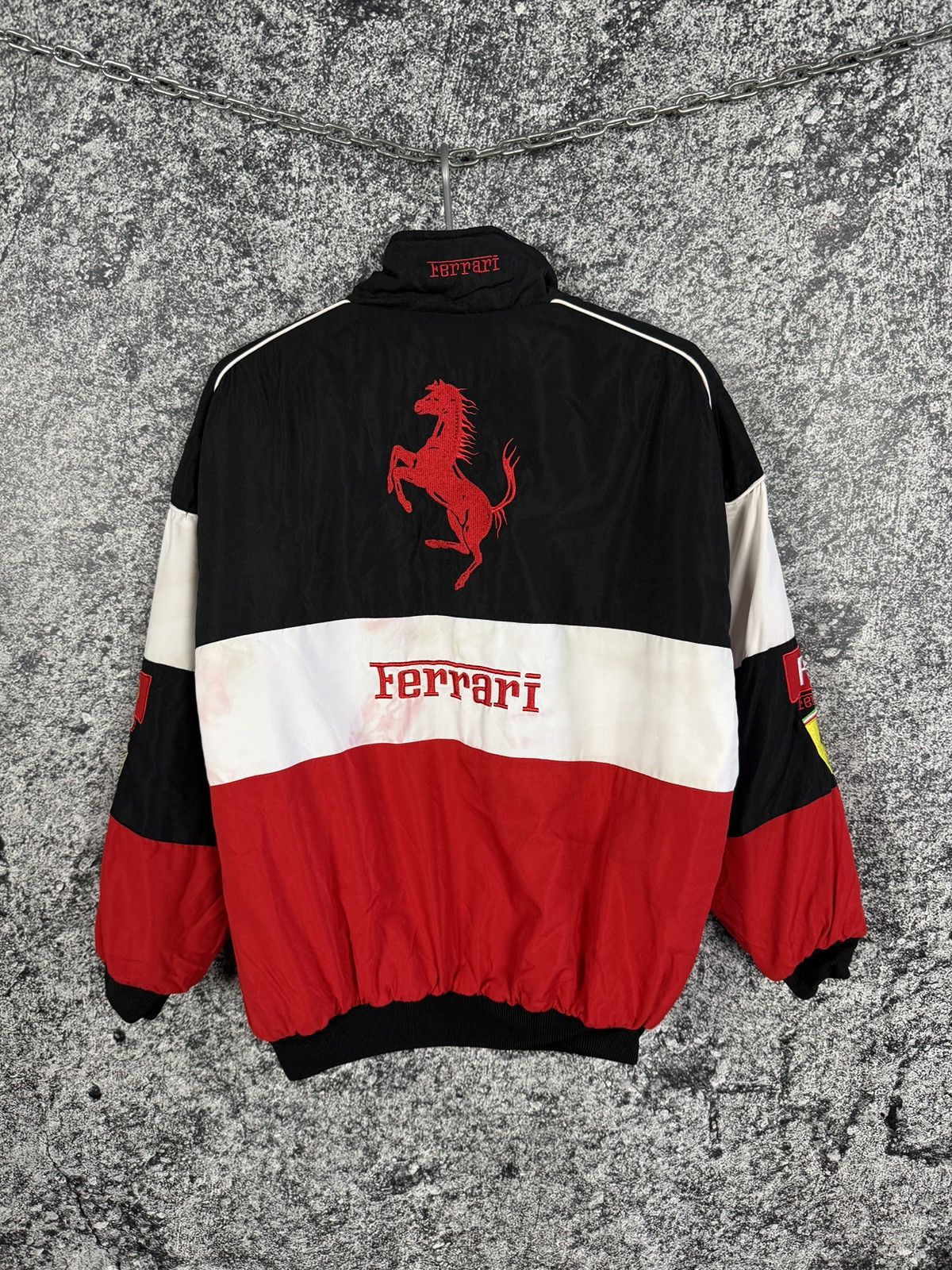 Ferrari Rare Ferrari Vintage Racing Jacket F1 Schumacher Shell Sz L Size US L / EU 52-54 / 3 - 12 Thumbnail