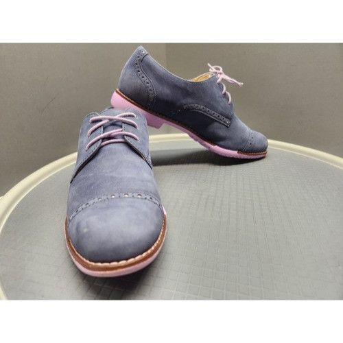 Cole Haan Cole Haan Womens Alisa Wingtip Oxford Shoes Size 6.5 B Nubuc Size US 5 / EU 37 - 9 Thumbnail