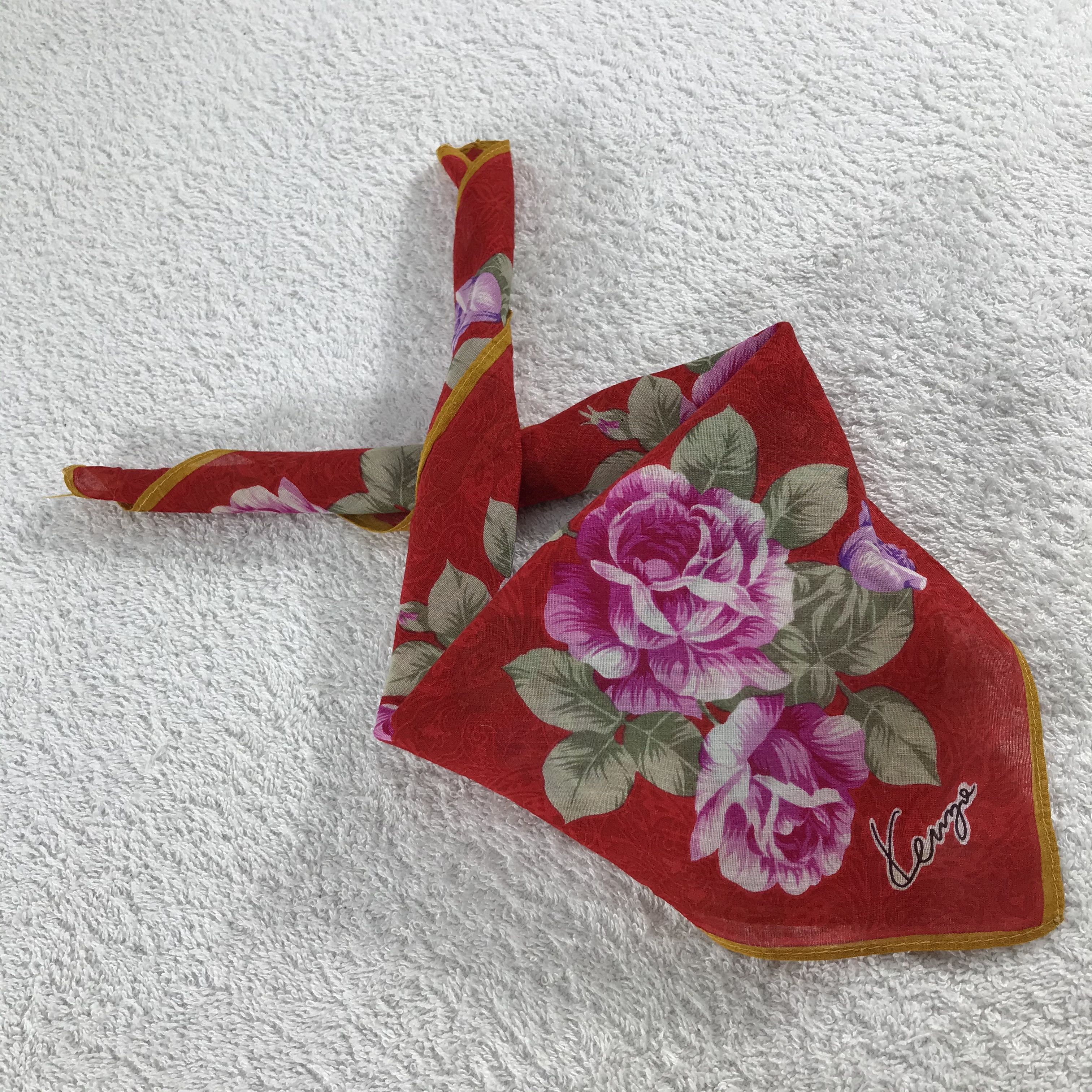 Kenzo × Vintage Kenzo Bandana / Handkerchief / Neckerchief - S344 Size ONE SIZE - 5 Thumbnail