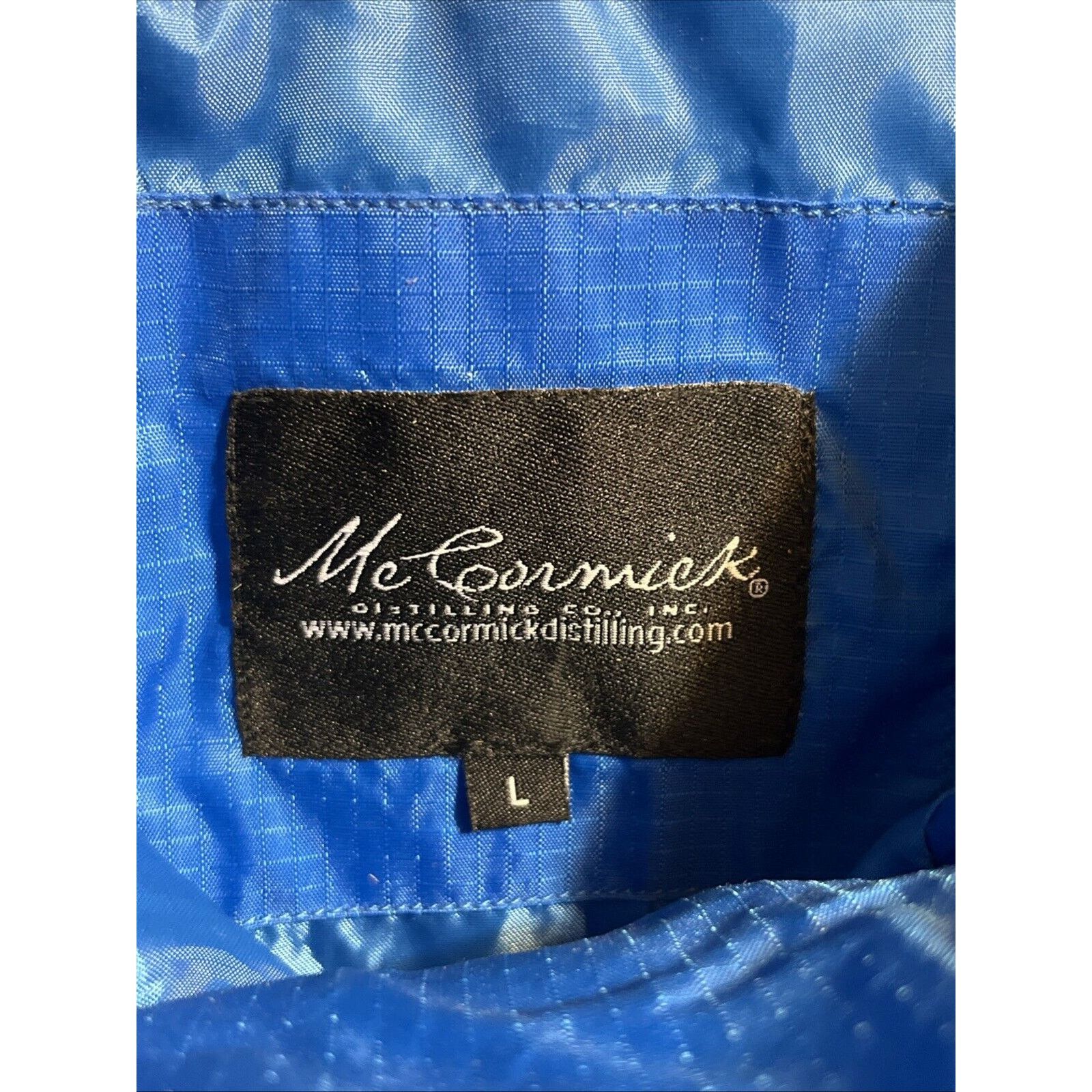 One of These Days VTG McCormick Distilling Co Jacket Azul Anorak Mens L Blue Size US L / EU 52-54 / 3 - 3 Thumbnail