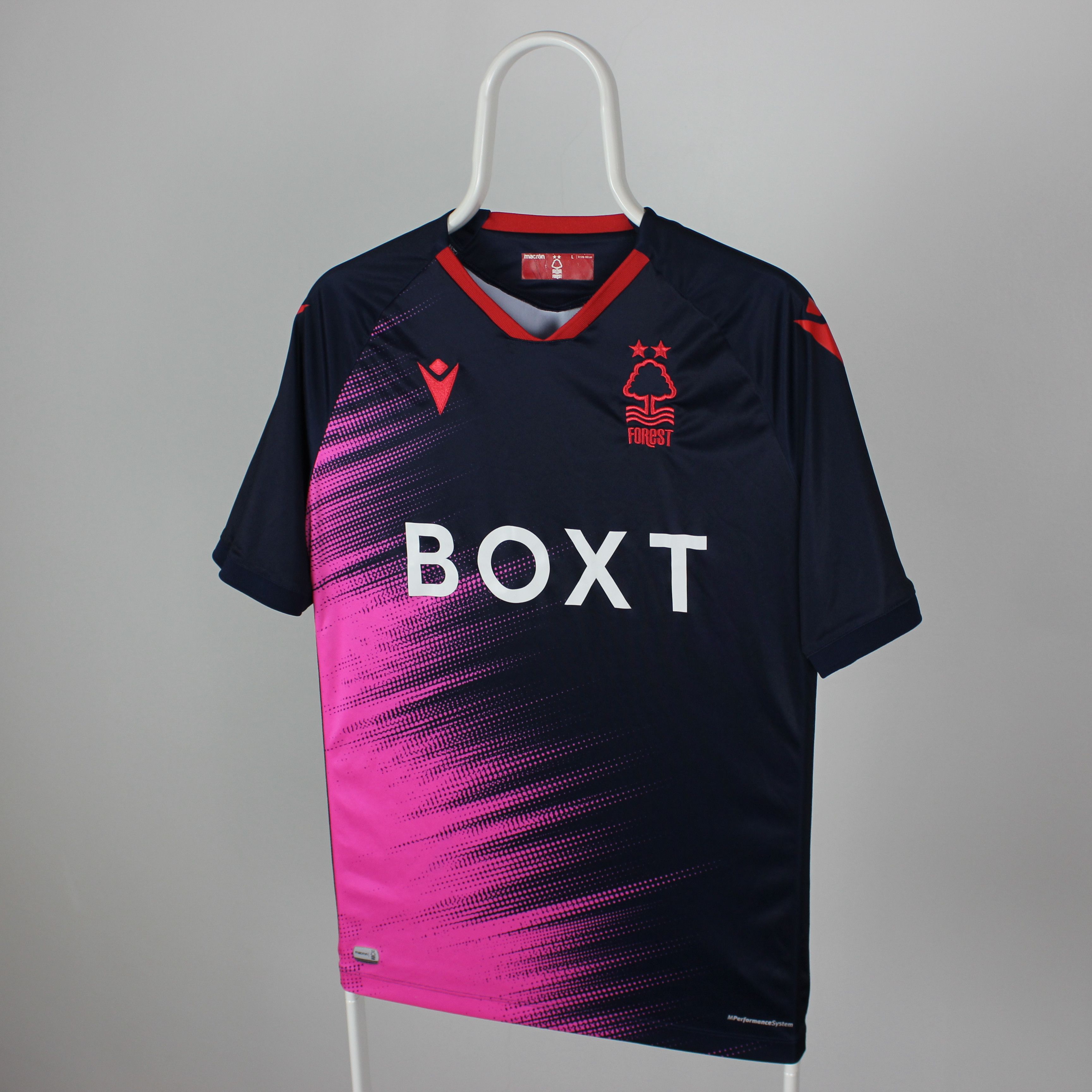 Macron Nottingham Forest Away Football Shirt 2021/22 L Macron Size US L / EU 52-54 / 3 - 1 Thumbnail
