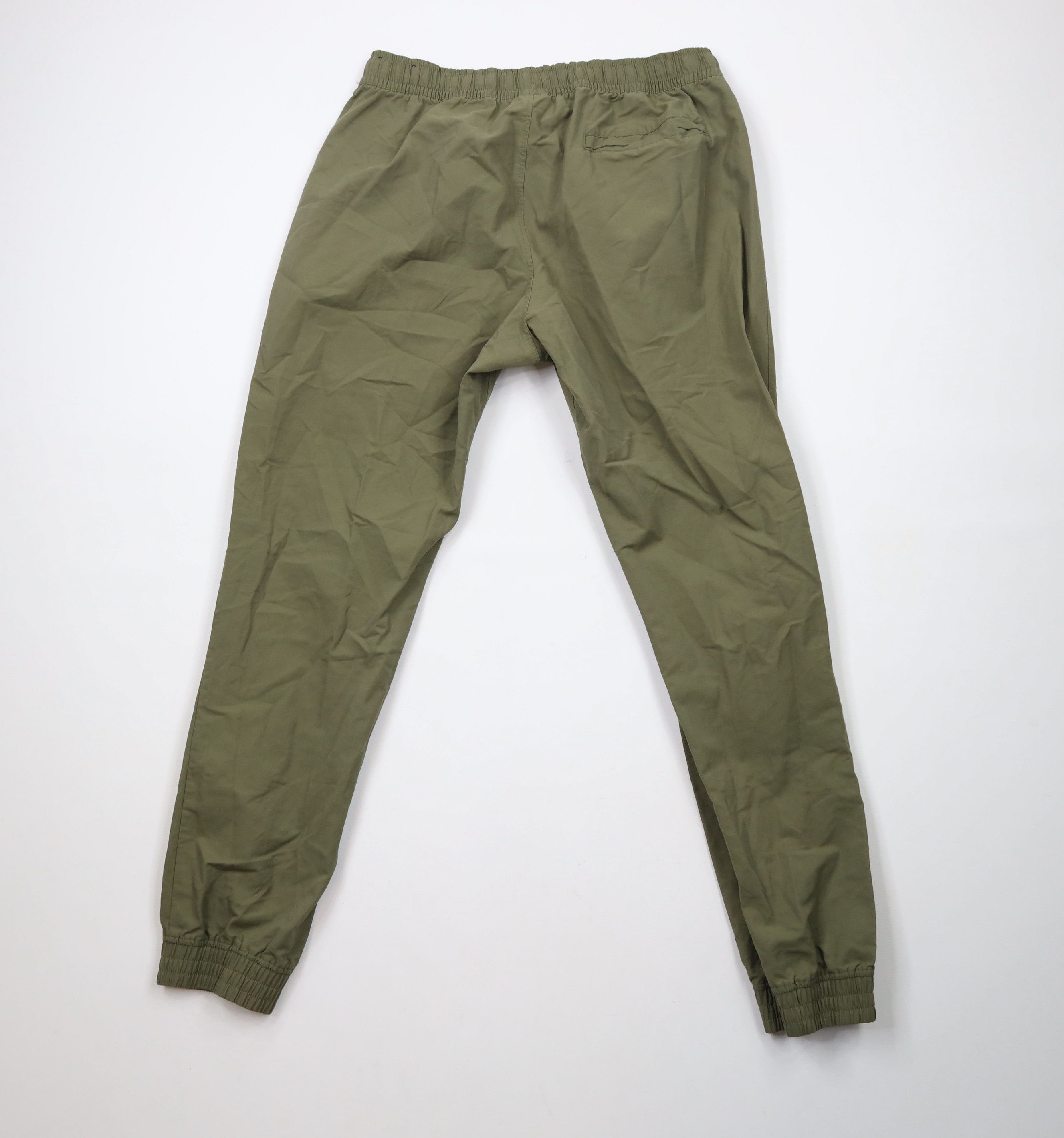 Nike × Vintage Vintage Nike Mini Swoosh Cuffed Joggers Pants Olive Green Size US 36 / EU 52 - 9 Thumbnail