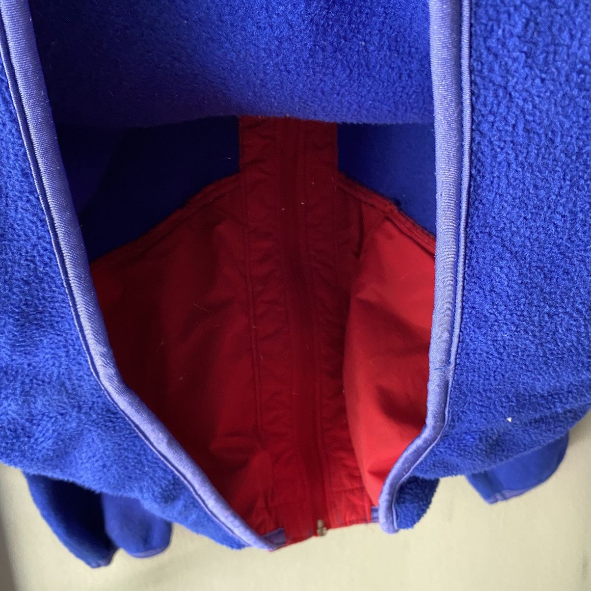 Designer × Woolrich Woolen Mills Woolrich Blue Fleece Jacket with Red Trim Size US L / EU 52-54 / 3 - 18 Thumbnail