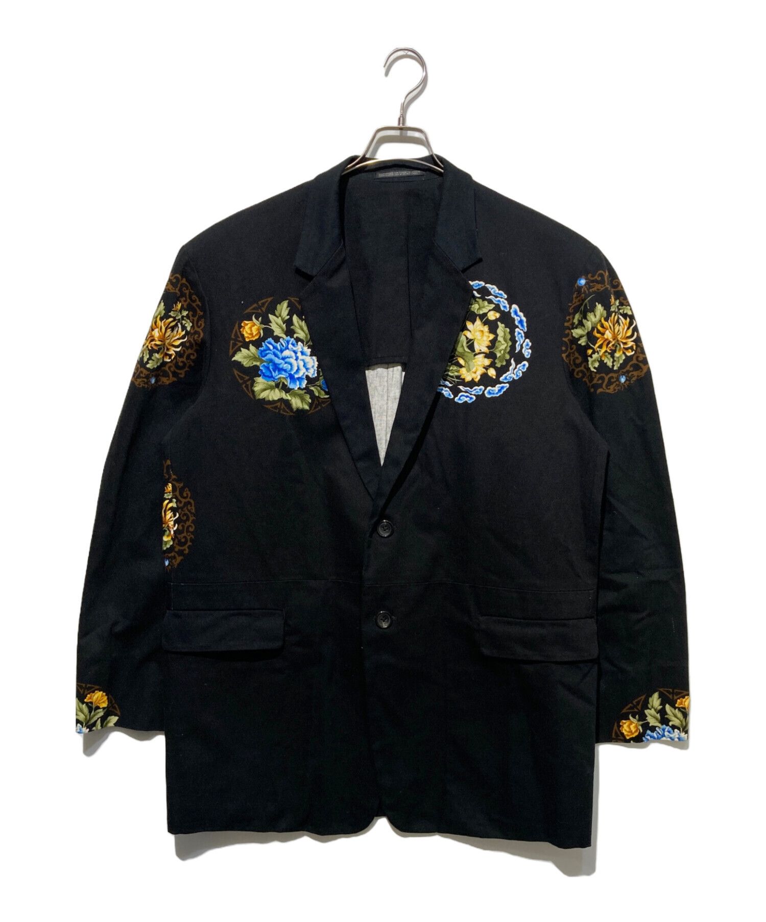 Yohji Yamamoto Yohji Yamamoto pour homme 96SS Floral Print Tailored Jacket Size US M / EU 48-50 / 2 - 1 Thumbnail