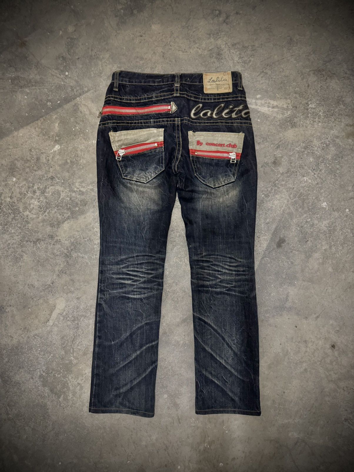 Japanese Brand Rare Lolita Vintage Straight Jeans Size US 29 - 3 Thumbnail
