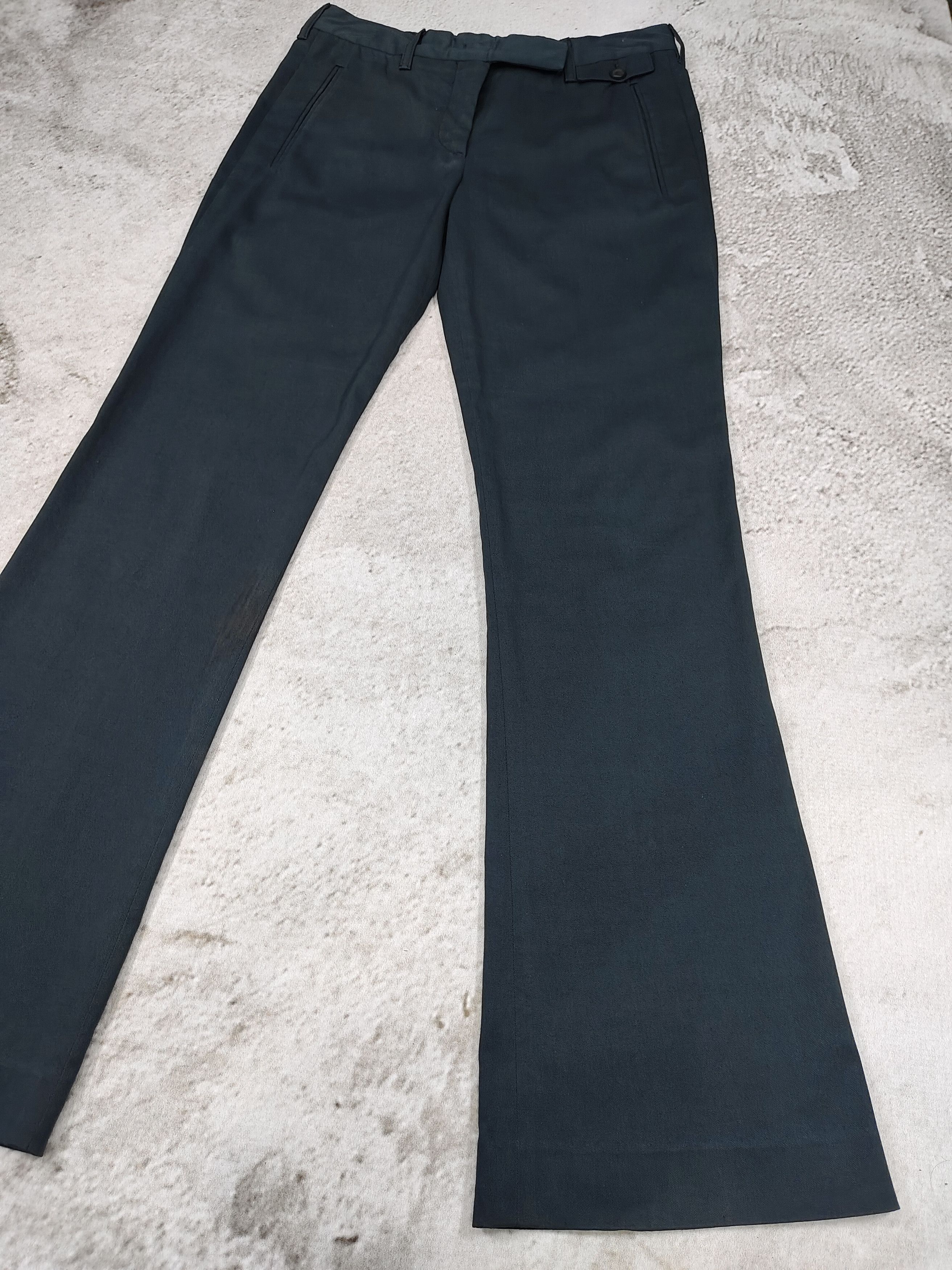 Prada 00s PRADA- Minimalist Tailored Sligth Boot cut Trousers Size 29" - 3 Thumbnail
