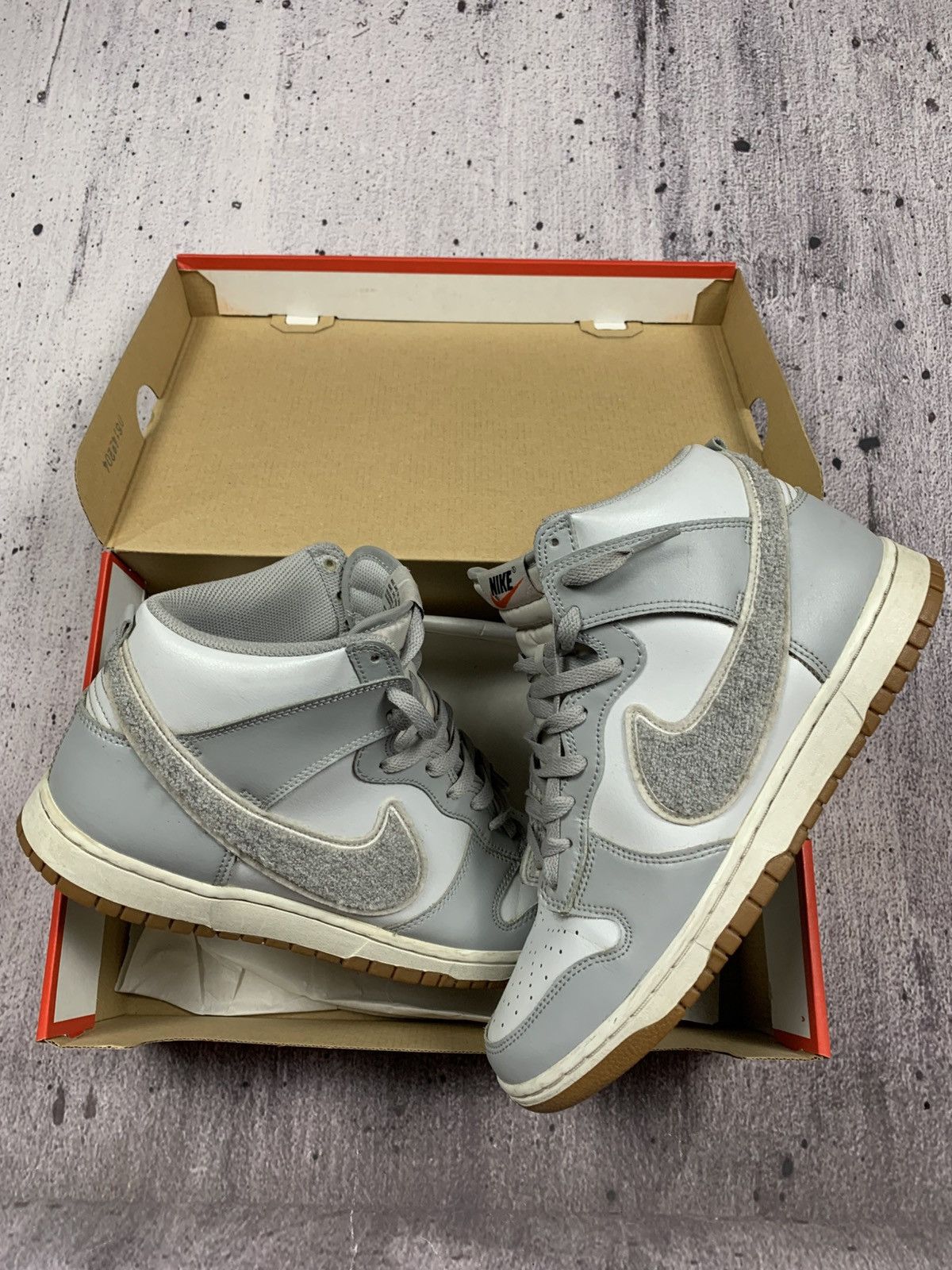 Nike × Vintage Nike Dunk Hi Retro University Vintage Streetwear Sk8 Style Size US 10.5 / EU 43-44 - 9 Thumbnail