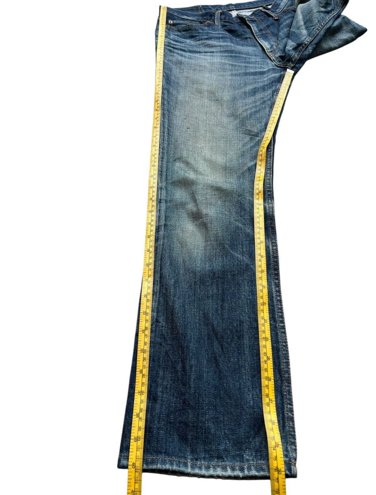 Johnbull Vintage John Bull Japan Distressed Denim Jeans 31x30 Size US 31 - 12 Thumbnail