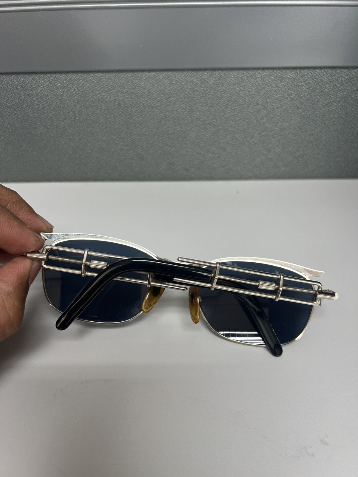 Jean Paul Gaultier Vintage 80s Jean Paul Gaultier 56-4171 Steampunk Sunglasses Size ONE SIZE - 3 Thumbnail