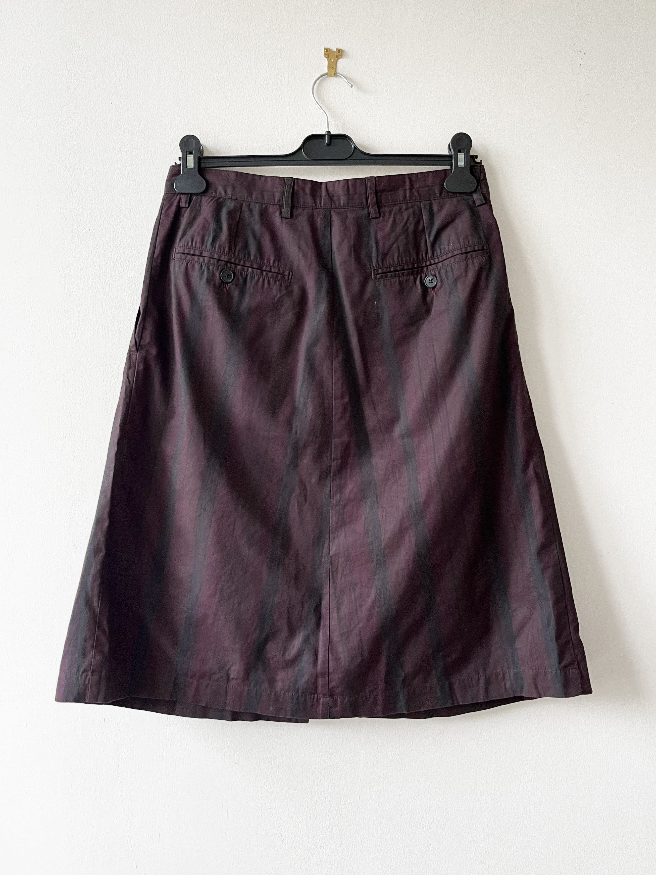 Dries Van Noten Dries van Noten striped cotton skirt Size 26" / US 2 / IT 38 - 2 Thumbnail