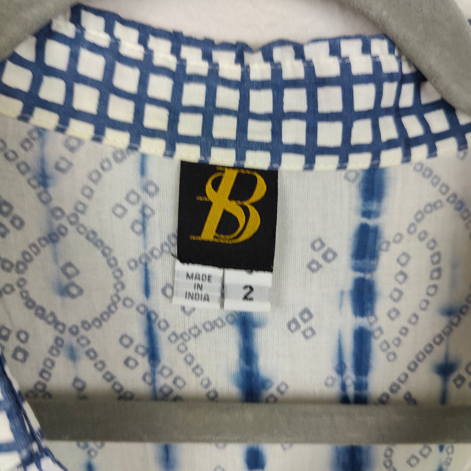 Sachin & Babi Sachin + Babi Dress Womens 2 White Blue Floral Bohemian Size XS / US 0-2 / IT 36-38 - 6 Thumbnail