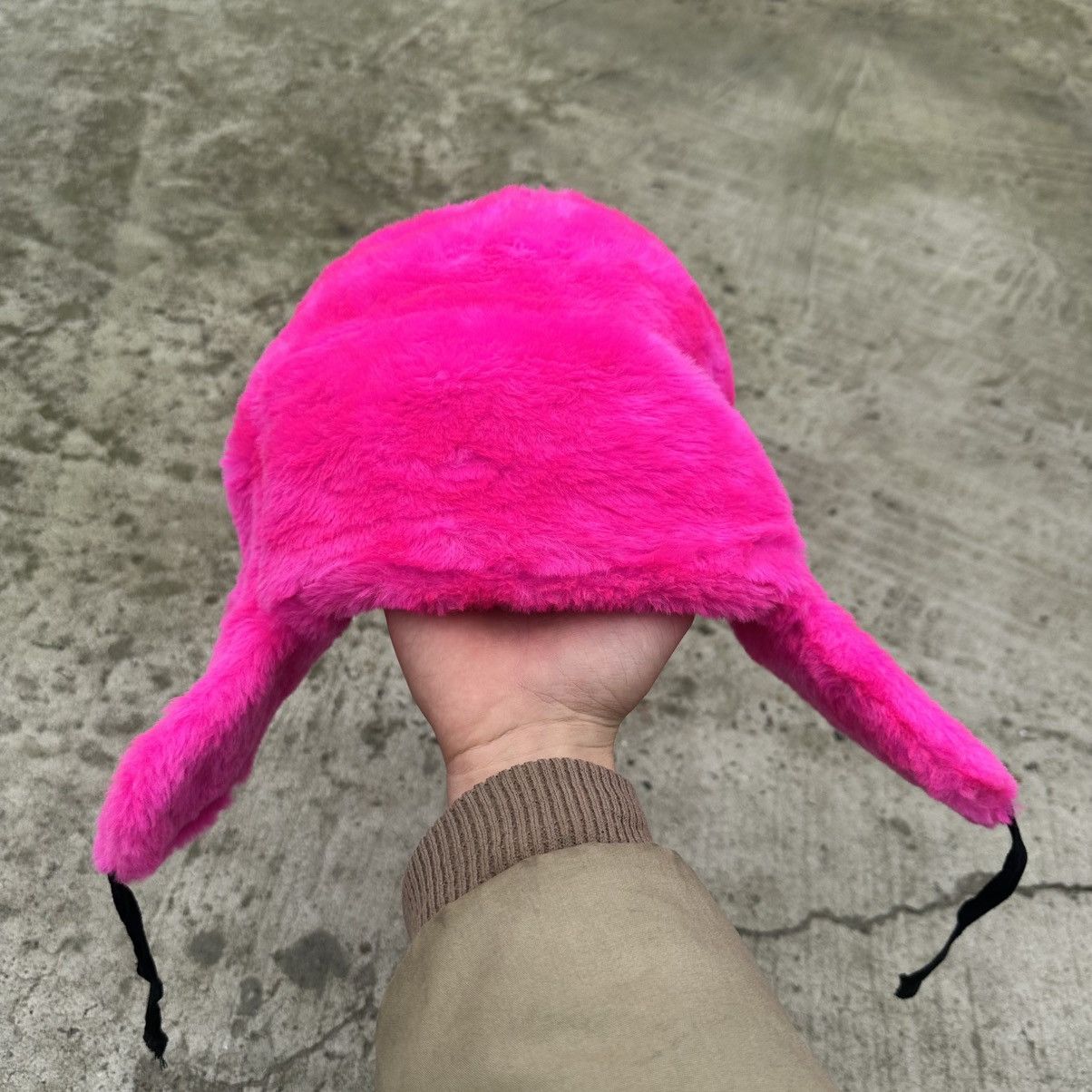 Issey Miyake Vintage Pink Ushanka Hat Cap Hype Trend Staff Pick Y2K 00s Size ONE SIZE - 12 Thumbnail