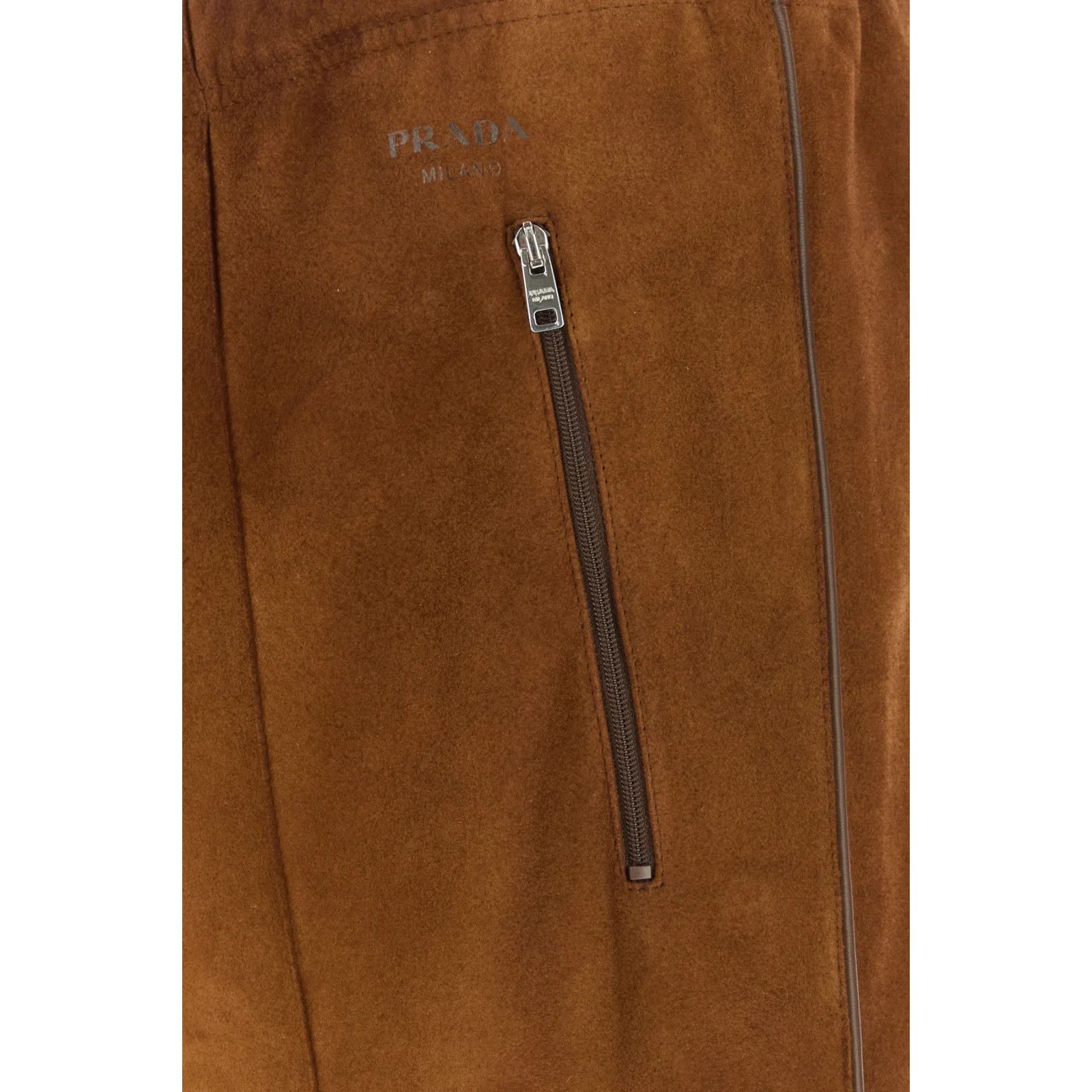 Prada PRADA Caramel Suede Pants New & Authentic (Men's size:US 34 Size US 34 / EU 50 - 3 Thumbnail