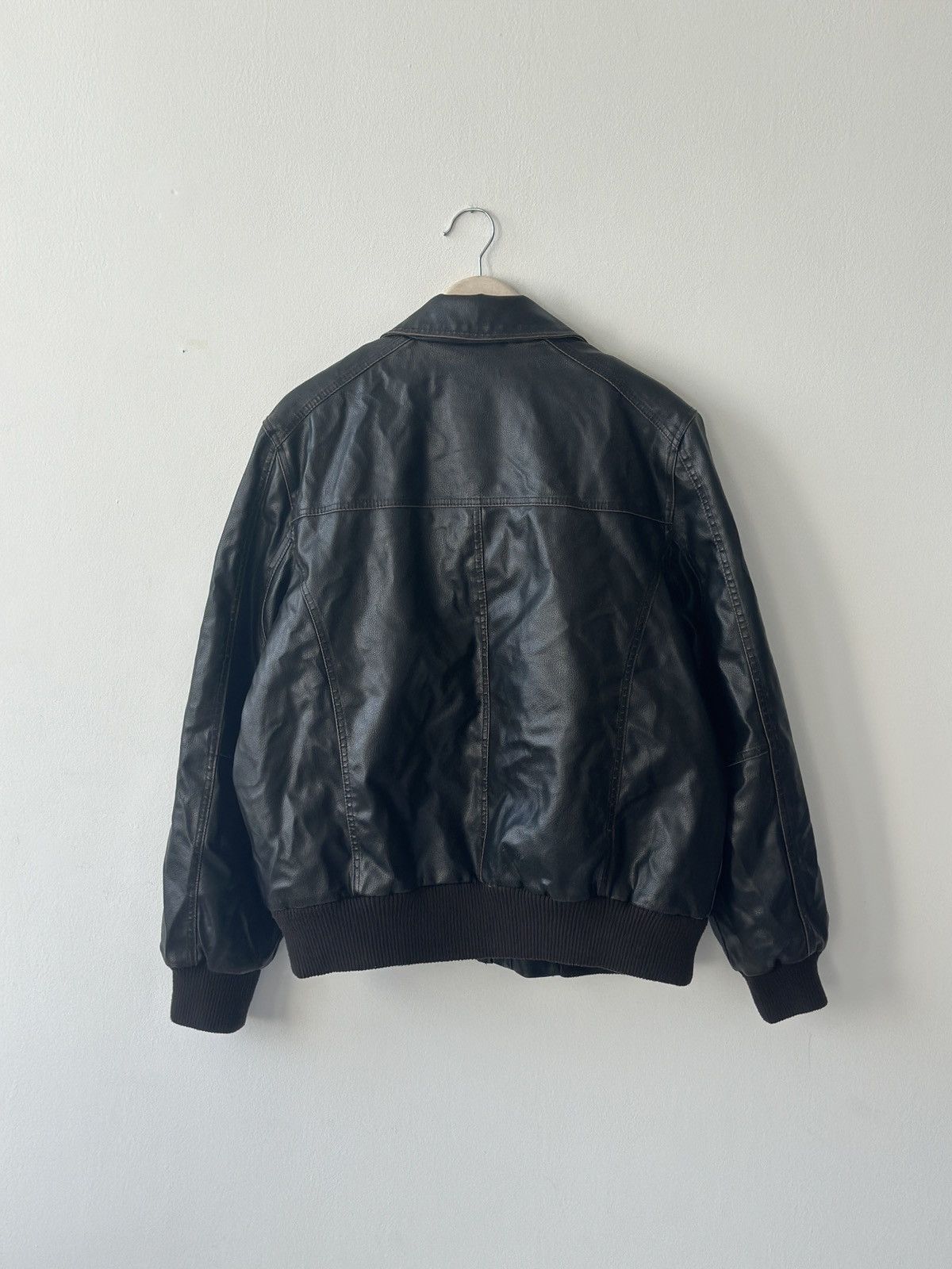 Tommy Hilfiger Tommy Hilfiger Sherpa Lined Faux Leather Bomber Jacket XL Size US XL / EU 56 / 4 - 9 Thumbnail