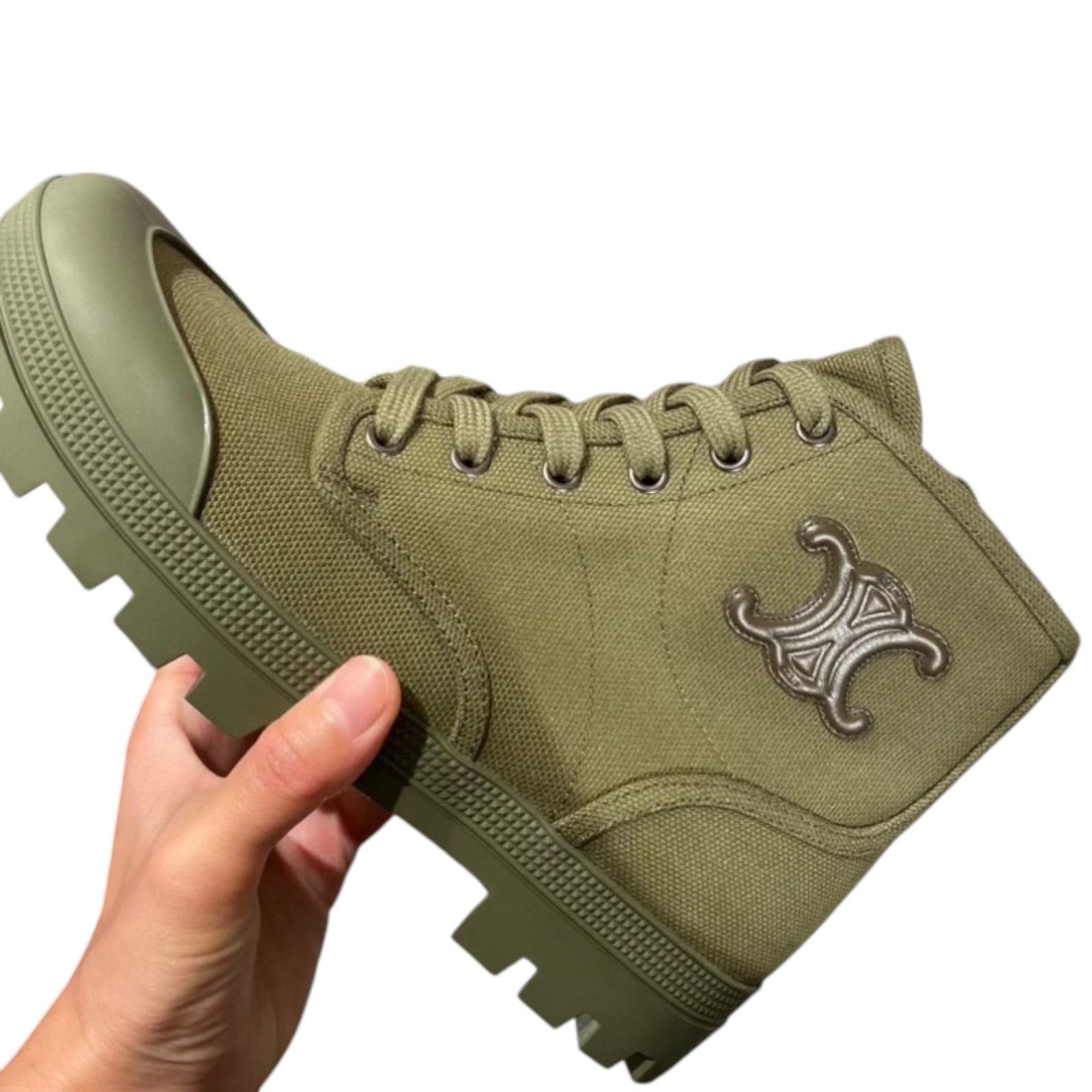 Celine Celine Women's Patapans Canvas Hiking Boots Canvas Size US 8 / IT 38 - 7 Thumbnail
