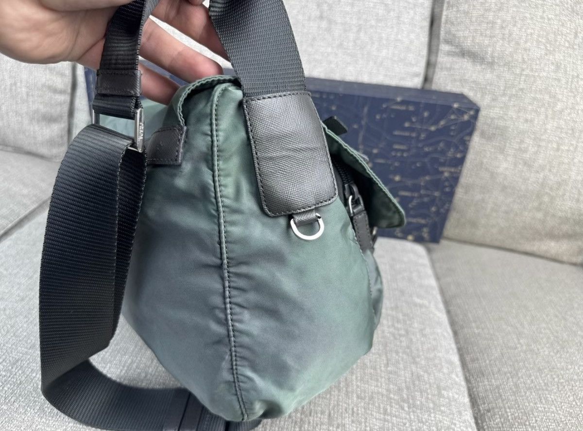 Prada PRADA Army Green Triangle Logo Messenger Bag Size ONE SIZE - 2 Thumbnail