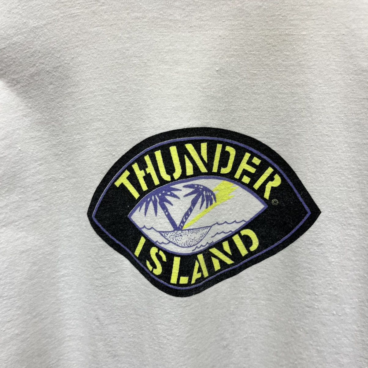 Vintage Thunder Island Triathlon Early 90s Neon Single Stitch Tee Size US L / EU 52-54 / 3 - 4 Thumbnail
