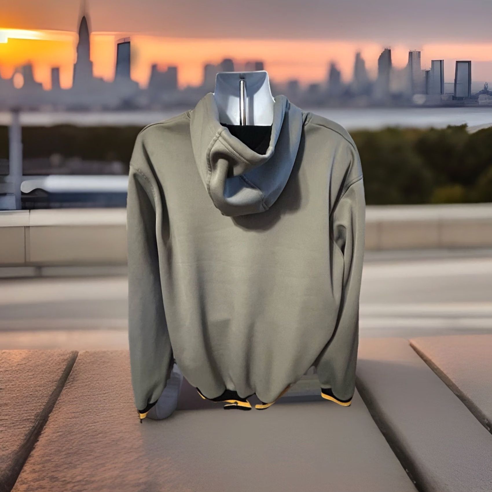 NFL NFL Pittsburgh Steelers Full Zip Hooded Jacket Men XL Gray - Pockets, Logo, Softshell, Zip, NFL Product Line Size US L / EU 52-54 / 3 - 6 Thumbnail