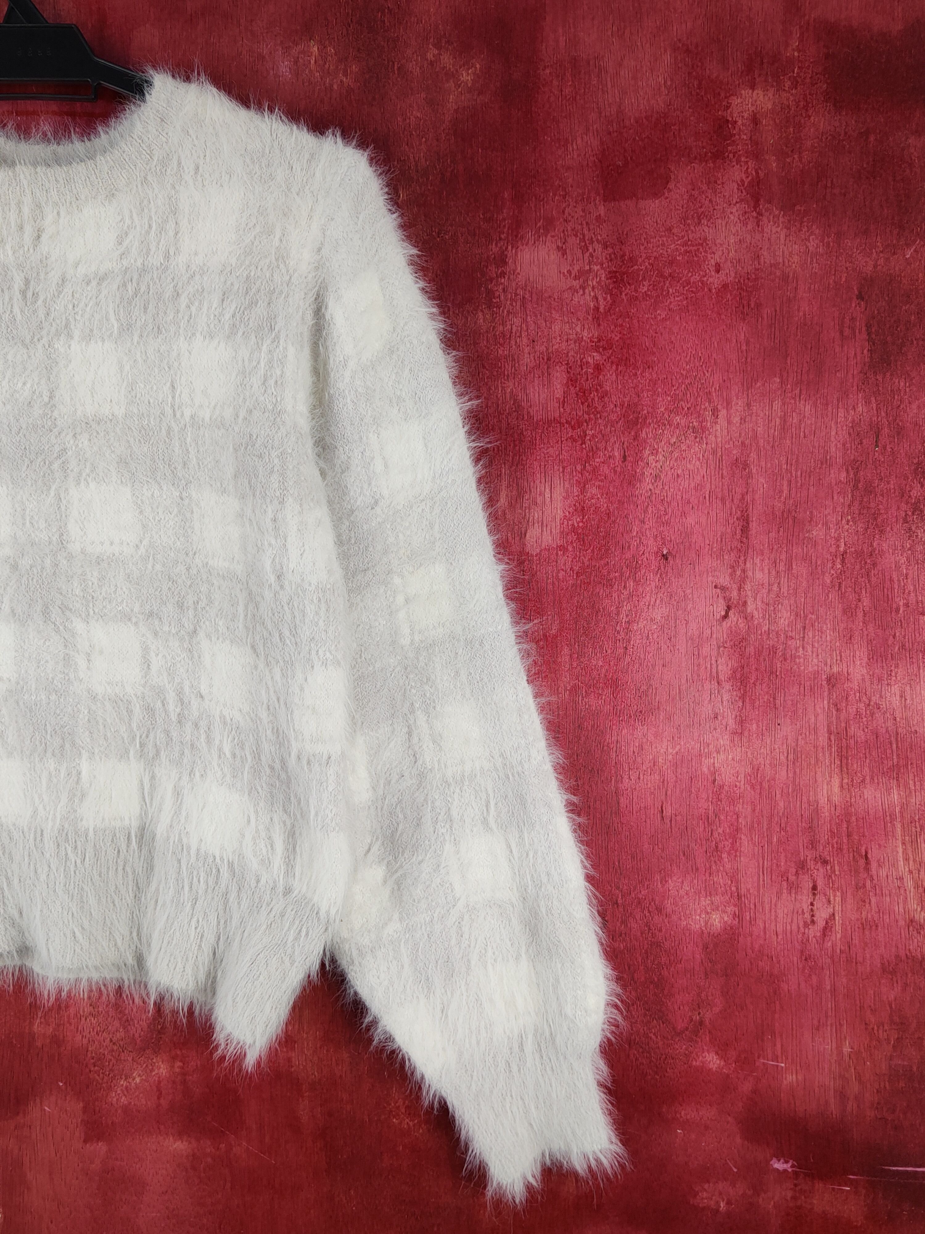 Homespun Knitwear × Japanese Brand × Vintage Archives Light Purple Shag Shaggy Fur Mohair Knitwear #S1997 Size M / US 6-8 / IT 42-44 - 5 Thumbnail