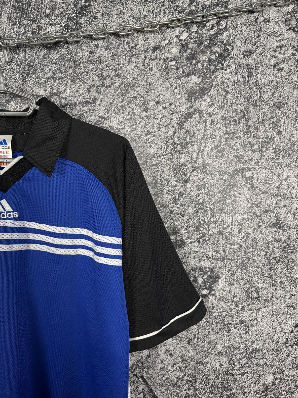 Adidas Vintage 90s Adidas T-Shirt Made in England Soccer Jersey XL Size US XL / EU 56 / 4 - 2 Thumbnail