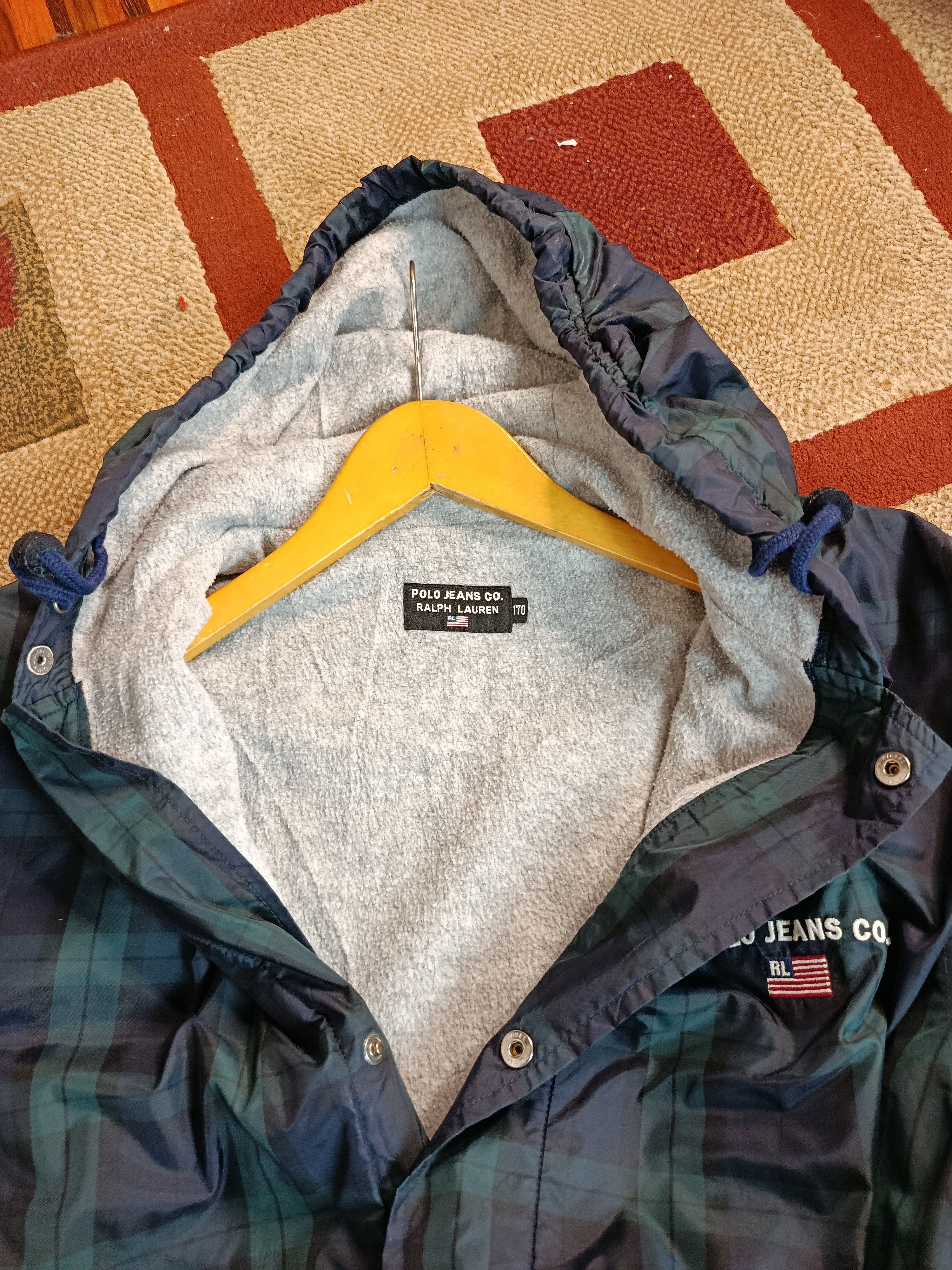 Polo Ralph Lauren Vintage 90s Polo Jeans Ralph Lauren Plaid Parachute Jacket Size US L / EU 52-54 / 3 - 7 Thumbnail