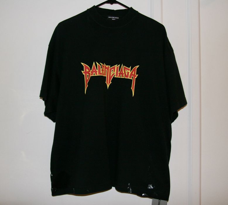balenciaga t shirt metal