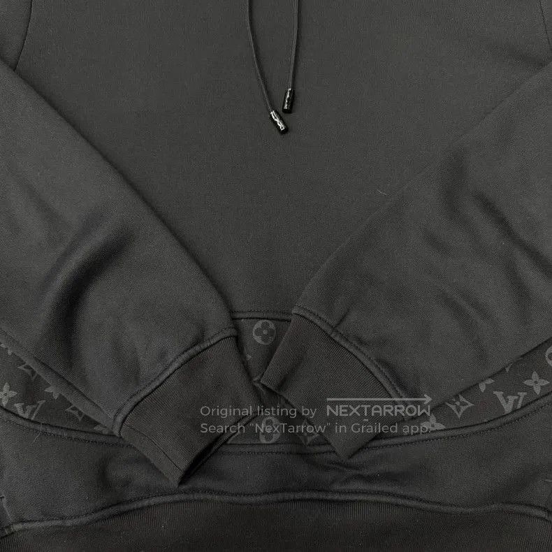 Louis Vuitton LV Black Logo Print Hoodie. Size US L / EU 52-54 / 3 - 2 Thumbnail