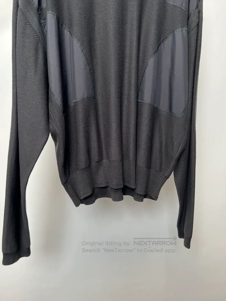 Yohji Yamamoto YOHJI YAMAMOTO Nylon patchwork draped knit shirt Size US L / EU 52-54 / 3 - 5 Thumbnail