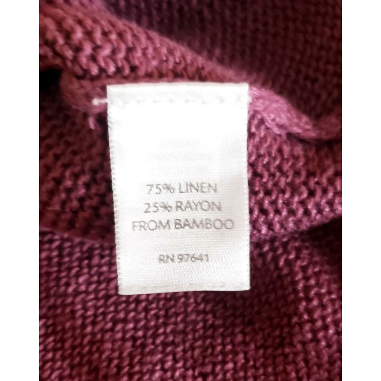 J. Jill J.Jill Cardigan Vest Purple Size M Linen Rayon Button Front Women Sweater Top Button Front Casual Travel Workwear Size M / US 6-8 / IT 42-44 - 7 Thumbnail