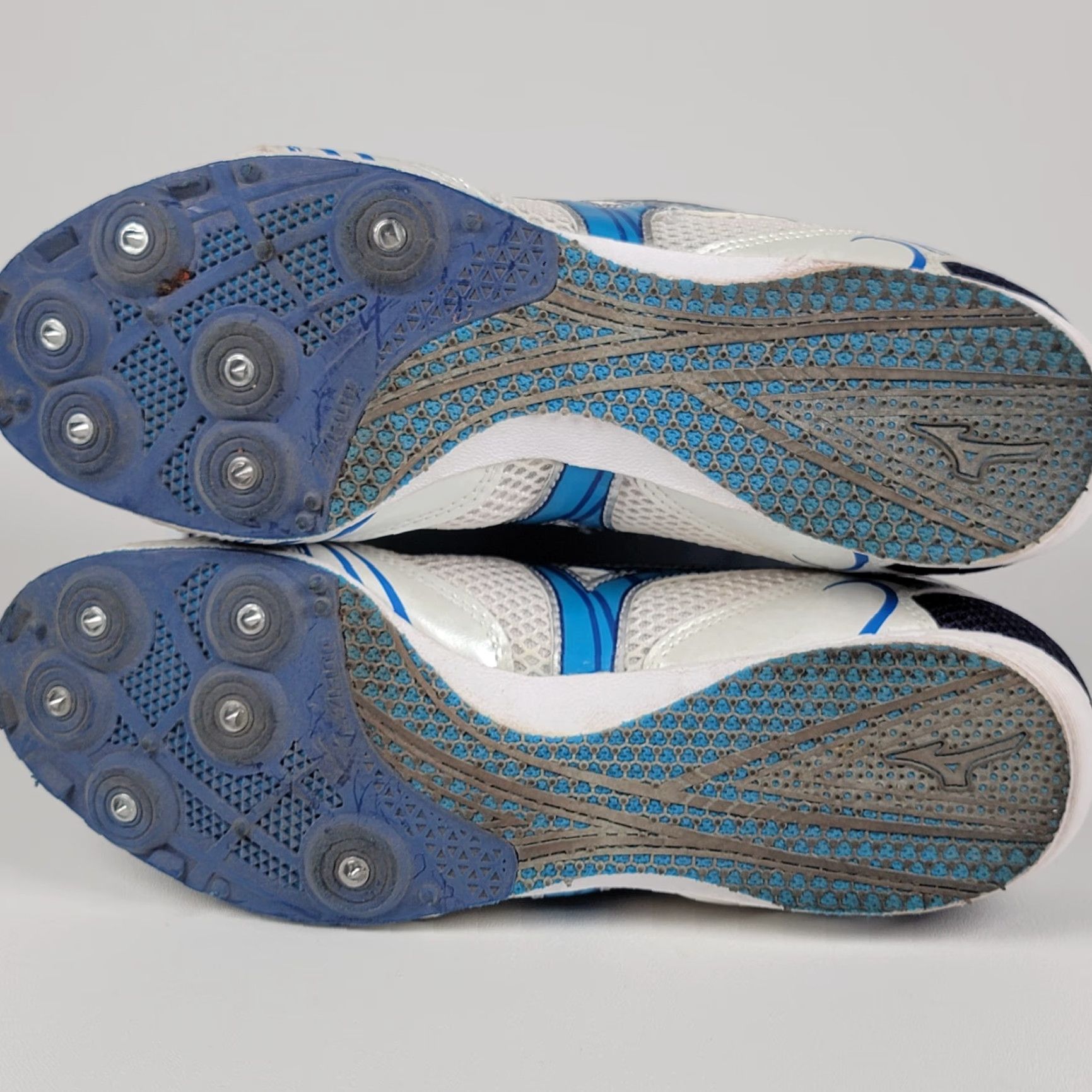 Mizuno Mizuno Women’s Track Shoes Multicolor Lace Spikes Blue White Neon Sneakers US 10 EU 41 Womens Track & Field Shoes Size US 8 / IT 38 - 7 Thumbnail