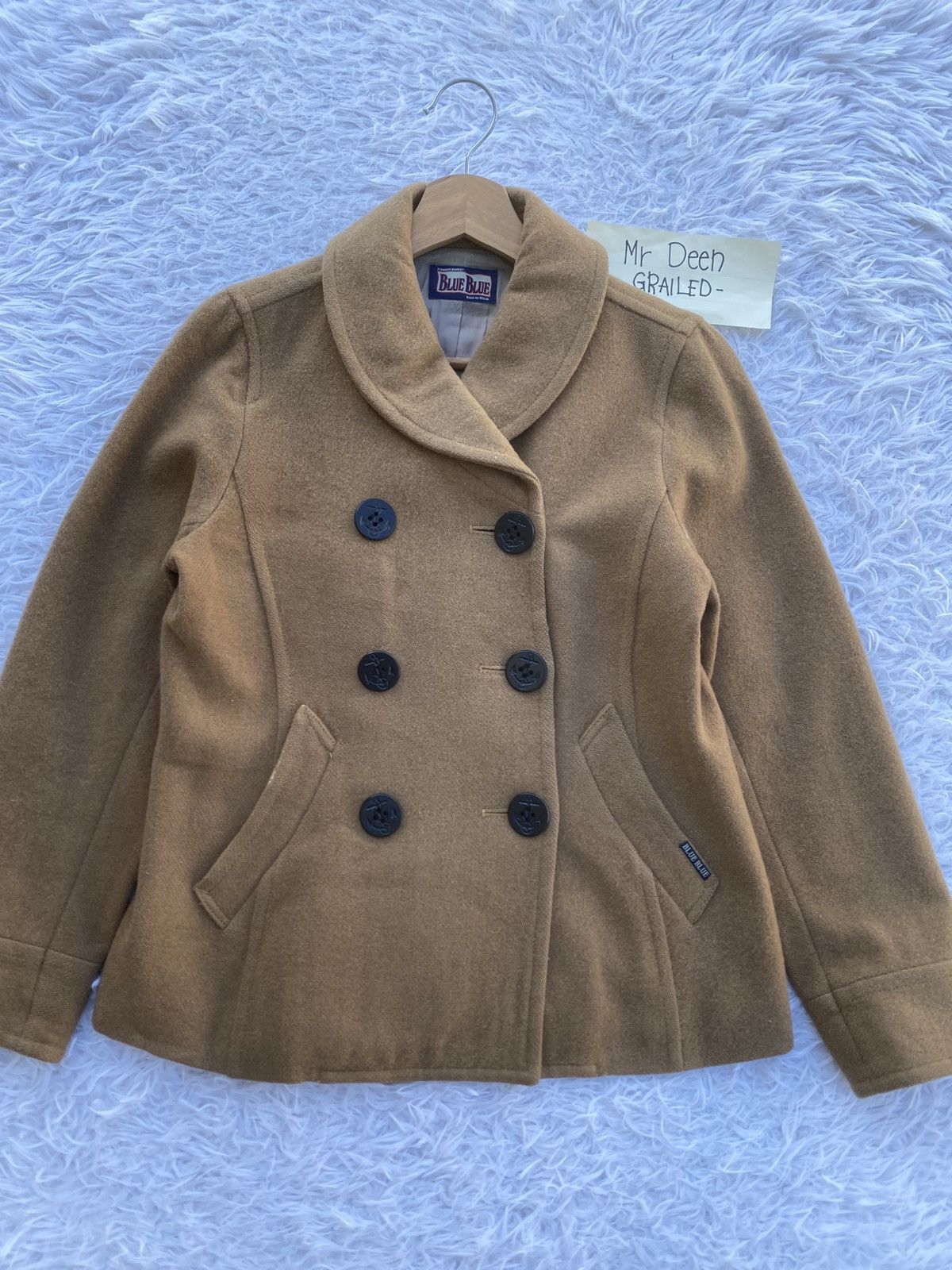 Blue Blue Japan Rare Vintage Blue Blue Wool Women Jacket Size S / US 4 / IT 40 - 5 Thumbnail