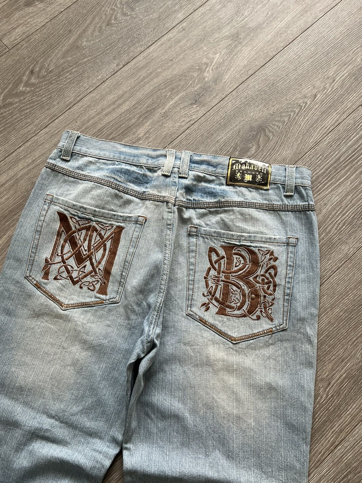 Makaveli Vintage 2PAC Makaveli Baggy Jeans Pants Size US 38 / EU 54 - 7 Thumbnail