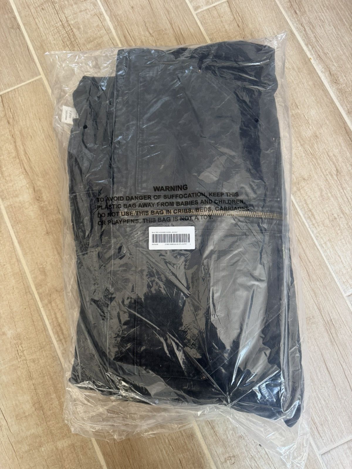 Supreme Supreme Flag Quilted Hooded Work Jacket Black Size US L / EU 52-54 / 3 - 6 Thumbnail