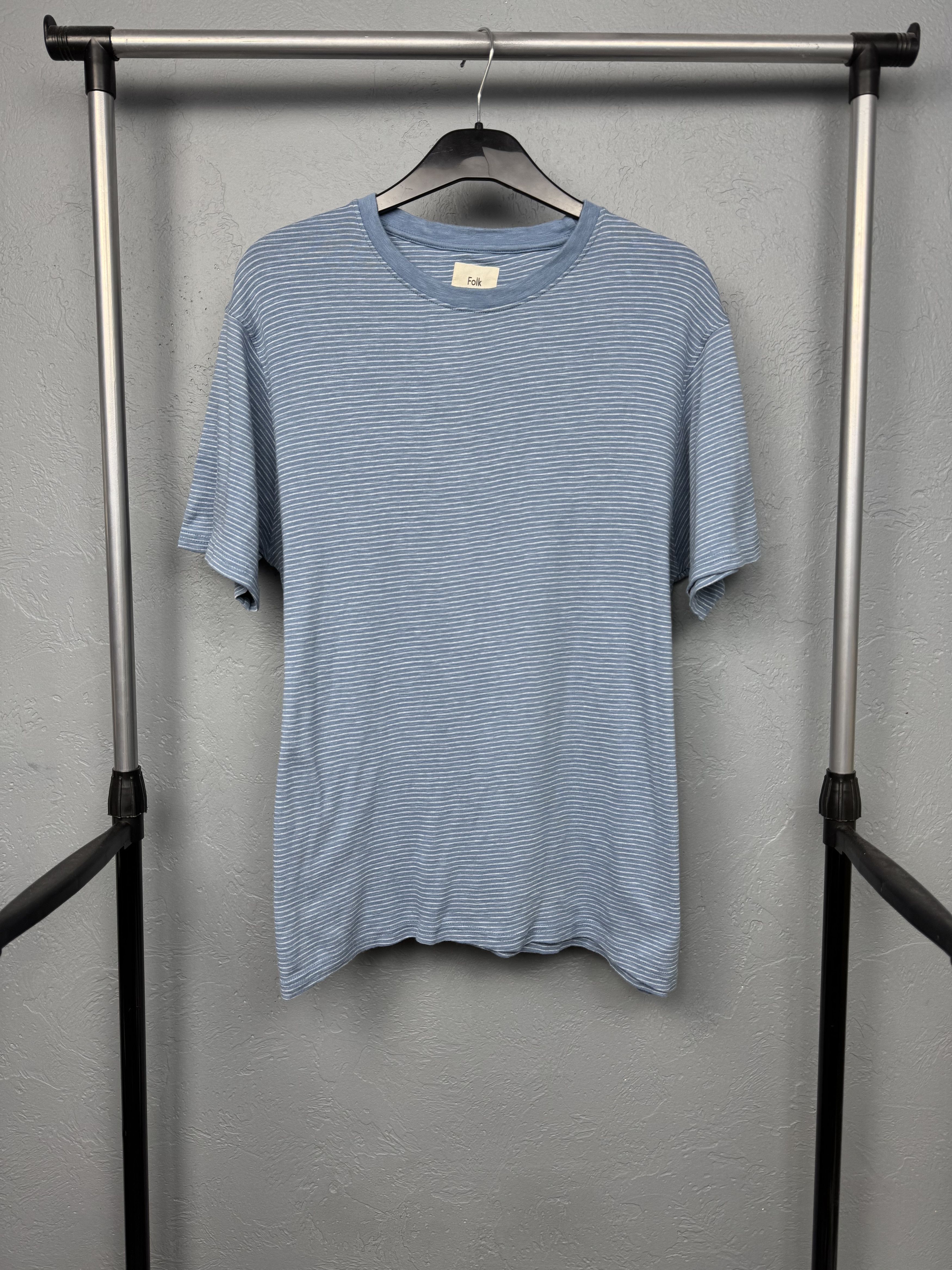 Folk Folk Mens Striped T-Shirt Size US L / EU 52-54 / 3 - 1 Thumbnail