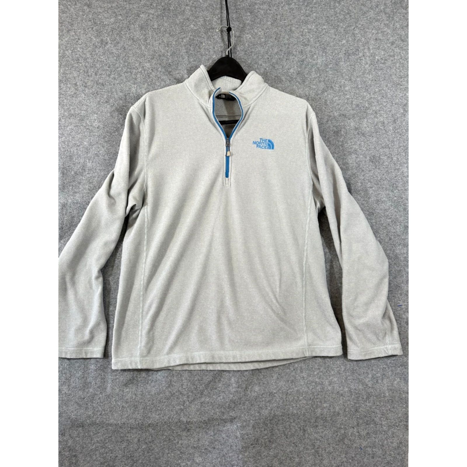 The North Face The North Face Jacket Mens L Gray Fleece 1/4 Zip Long Sleeve Pullover Activewear Logo Size US L / EU 52-54 / 3 - 3 Thumbnail