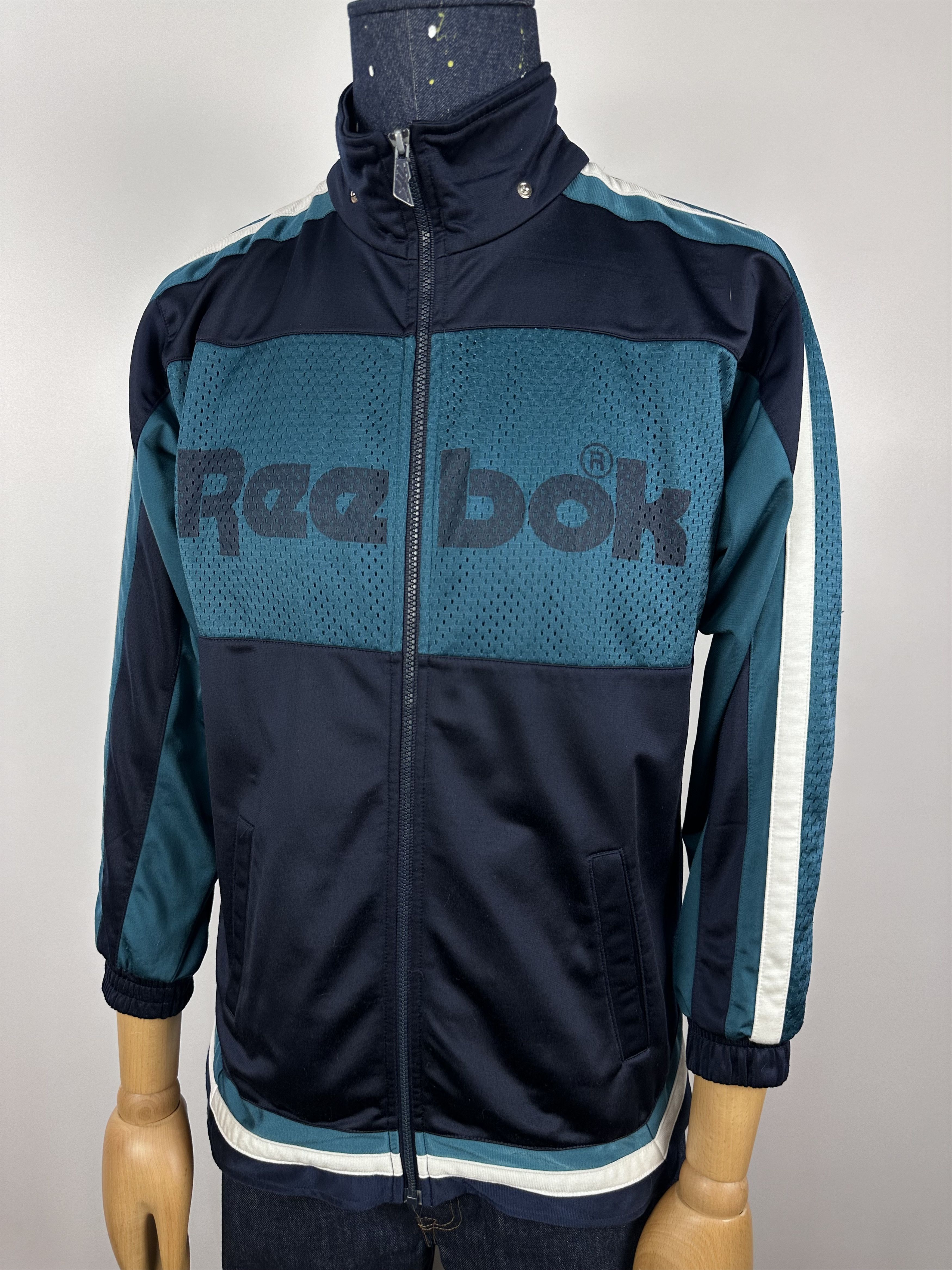 Reebok Vintage Blue Green Track Jacket cheapest