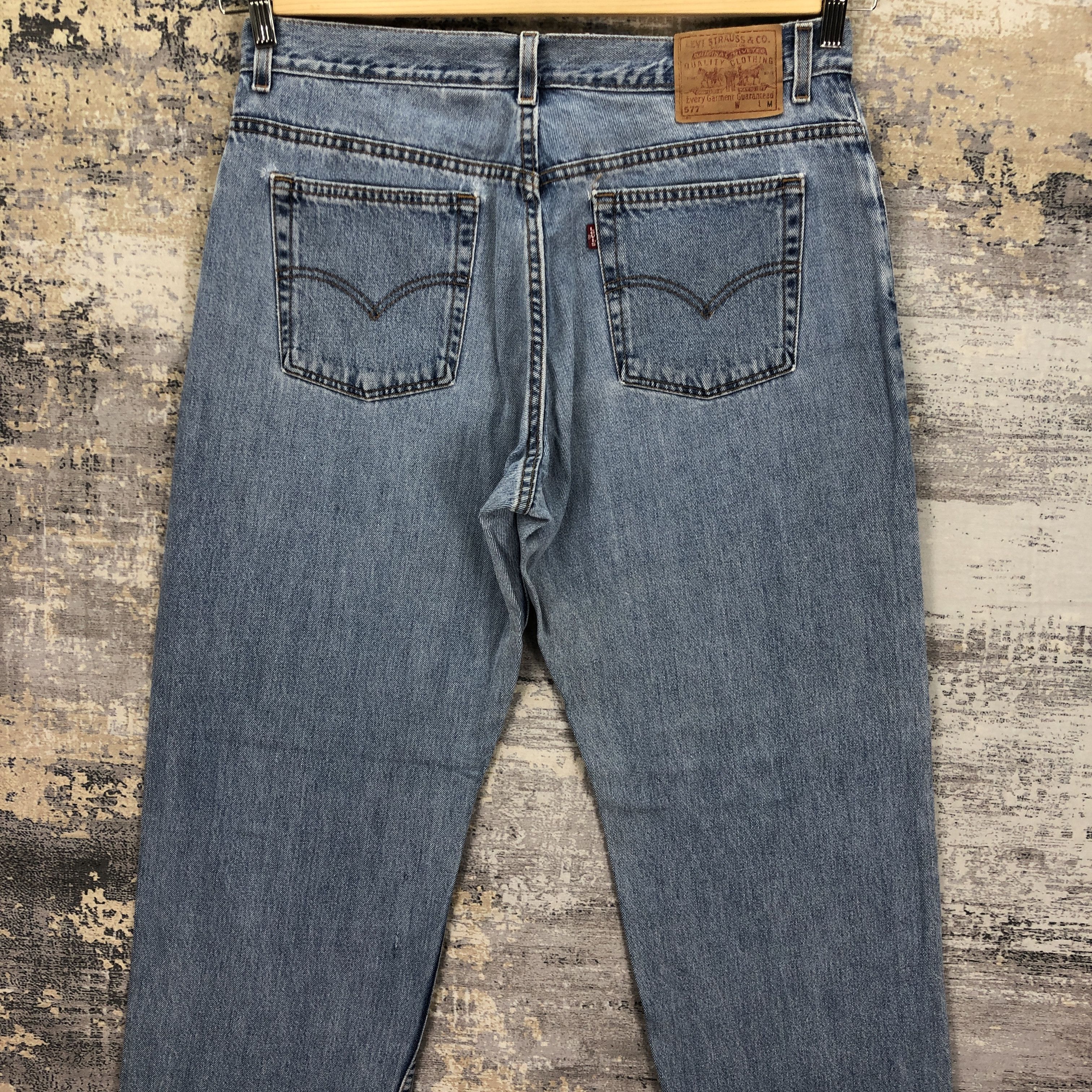 Levi's Vintage 90's Levis 577 Jeans Levi's Faded Light Wash Denim Size US 34 / EU 50 - 4 Thumbnail