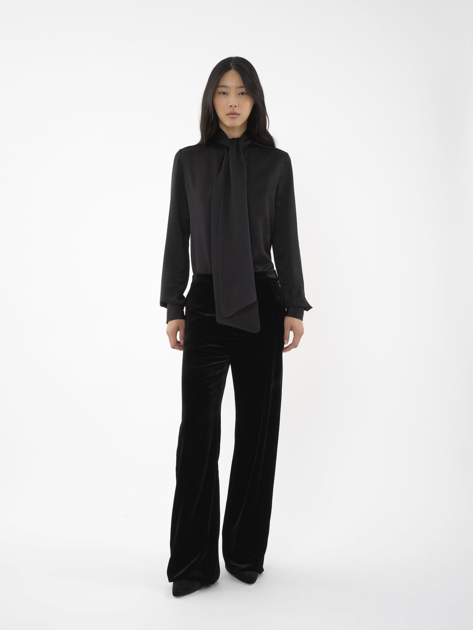 Chloe o1loc1c0325 CHC24 Blouse in Black Size L / US 10 / IT 46 - 2 Thumbnail