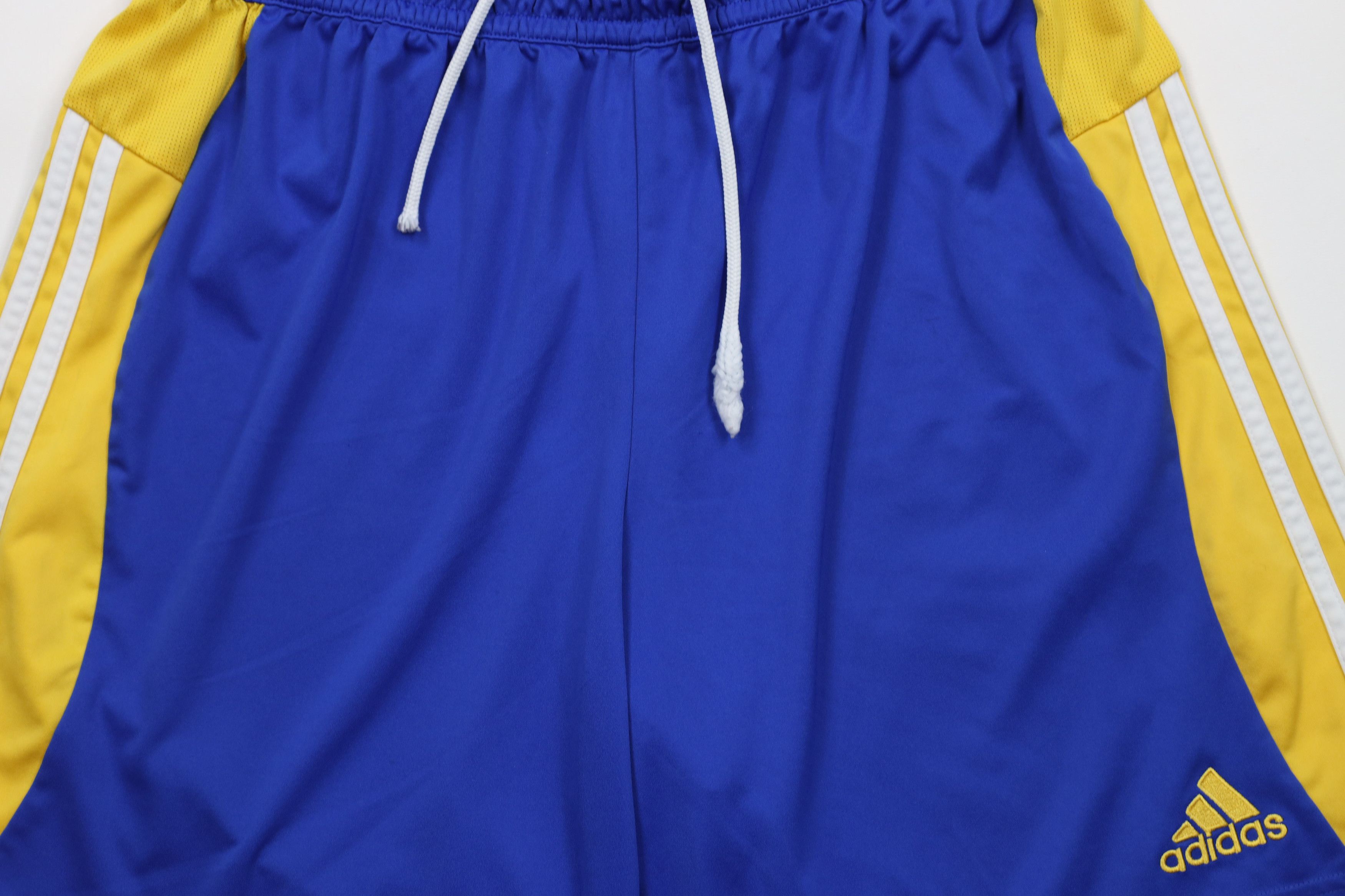 Adidas × Vintage Vintage Adidas Striped Running Jogging Soccer Shorts Blue Size US 36 / EU 52 - 3 Thumbnail