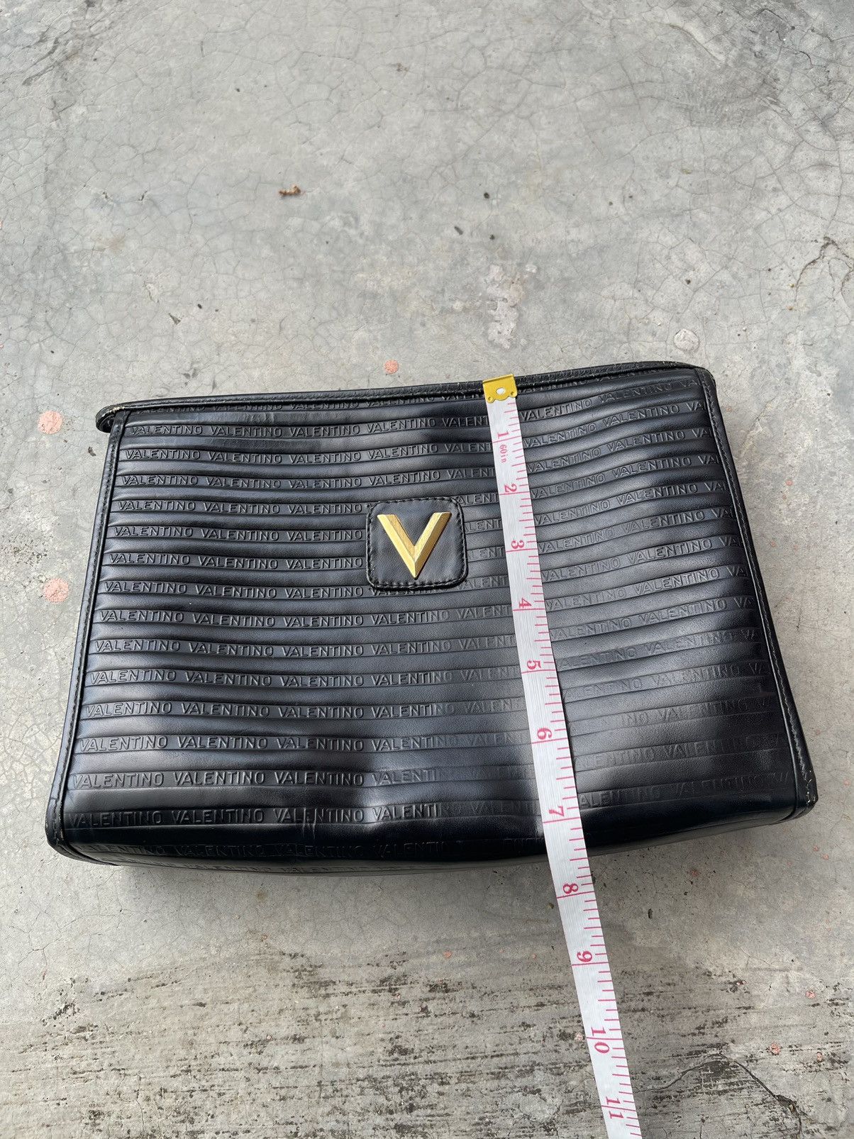 Valentino Valentino Leather Clutch Bag Monogram Size ONE SIZE - 12 Thumbnail