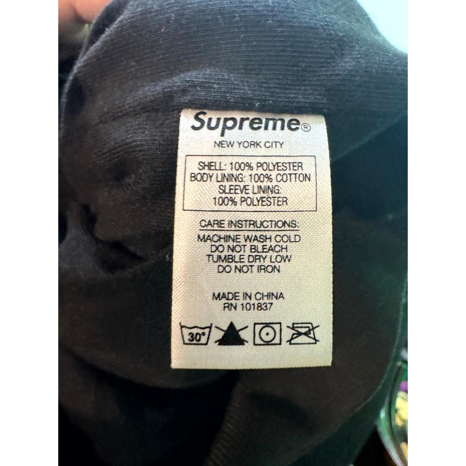 Supreme Supreme Quilted Satin Varsity Black Jacket Size US L / EU 52-54 / 3 - 4 Thumbnail