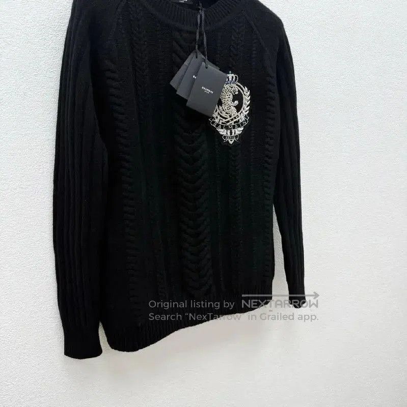 Balmain Balmain Black Wool Long Sleeve Sweater for Men . Size US M / EU 48-50 / 2 - 2 Thumbnail