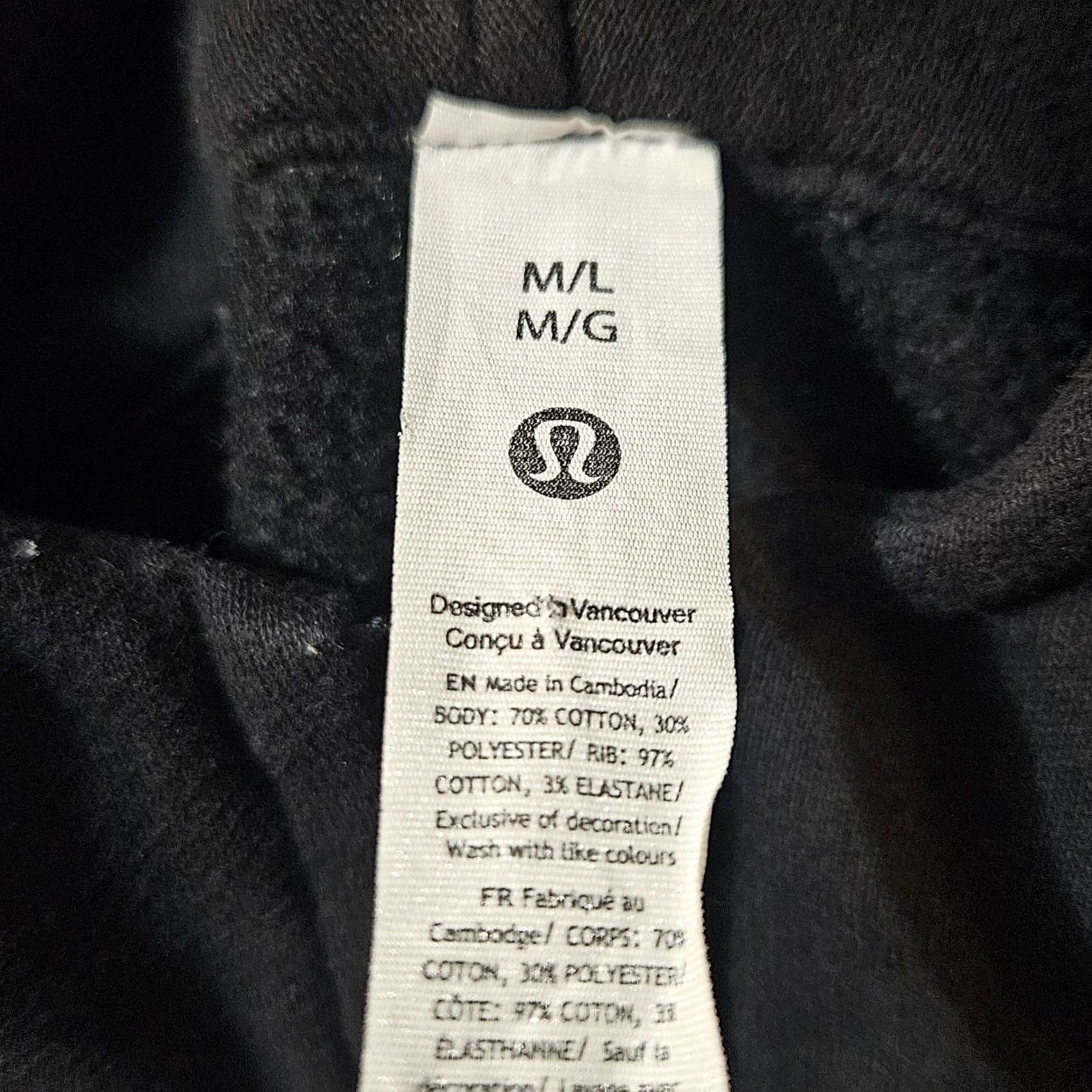 Lululemon Lululemon Hoodie Oversized 1/2 Zip Black M/L Size M / US 6-8 / IT 42-44 - 7 Thumbnail