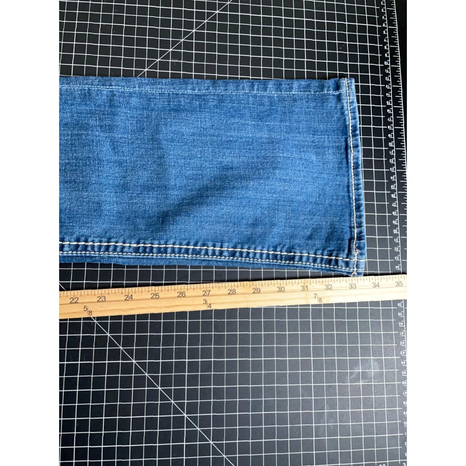 Vintage VINTAGE Rock Revival Women's Bootcut Jeans 28 Regular Size Blue Denim Hipster Style Stretch Size 28" / US 6 / IT 42 - 6 Thumbnail