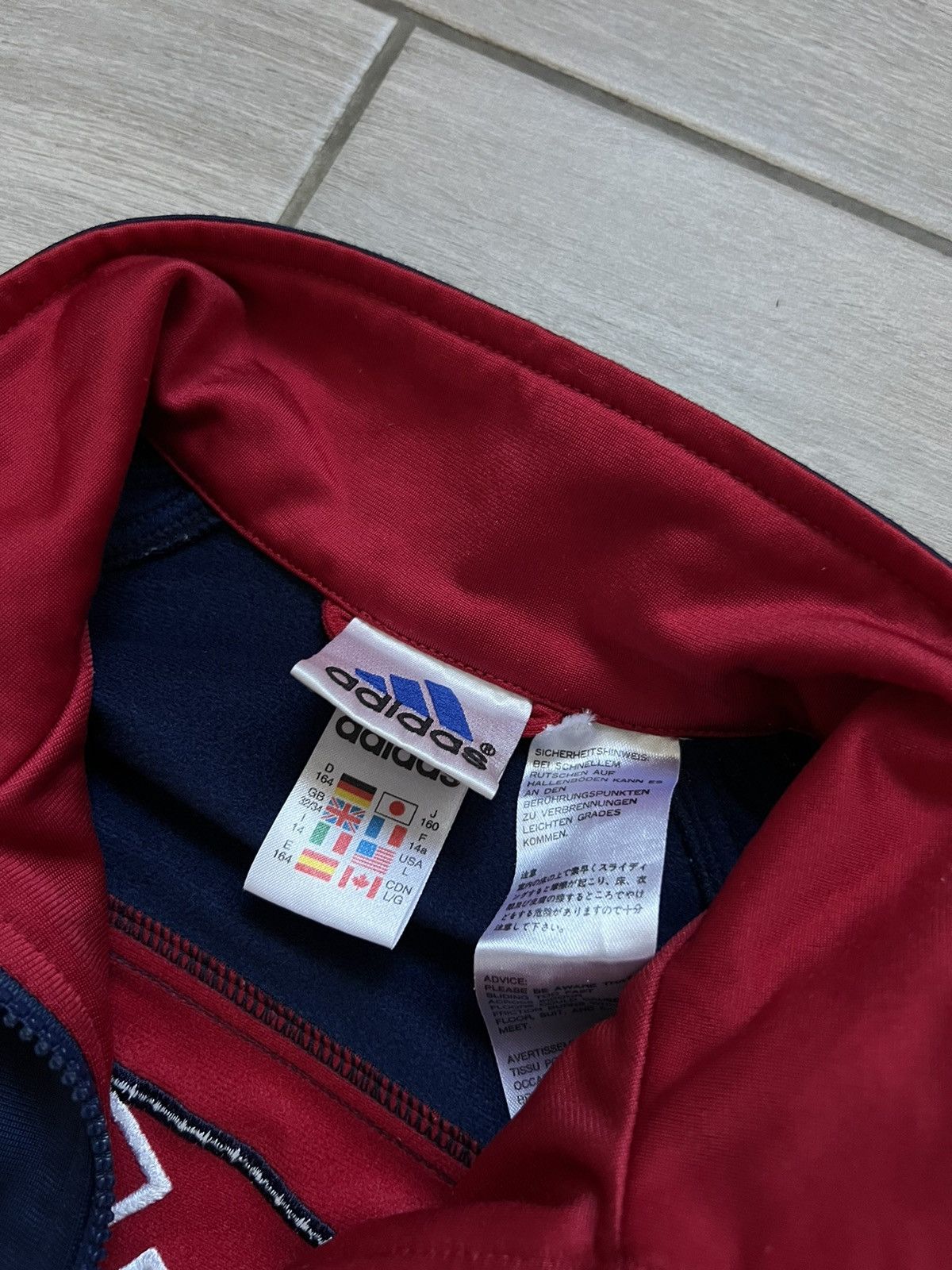 Adidas Vintage 90s Adidas Zip Up Olympics Jacket Logo Size US S / EU 44-46 / 1 - 6 Thumbnail