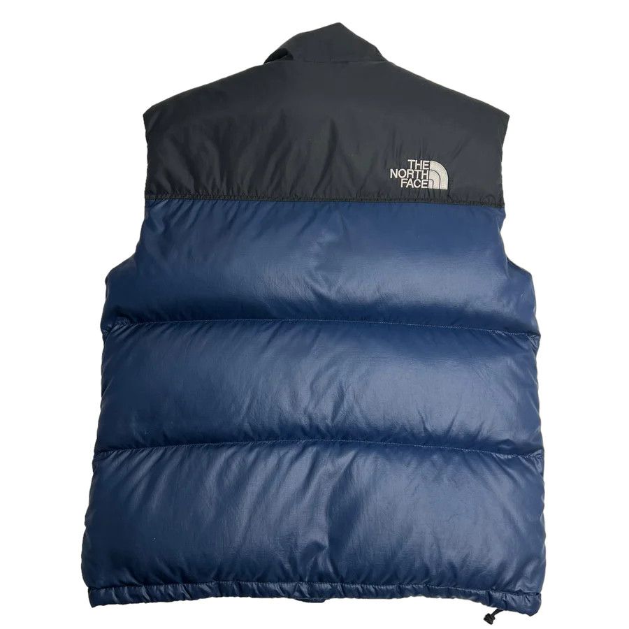 The North Face THE NORTH FACE 700 NUPTSE PUFFER VEST NAVY Grailed