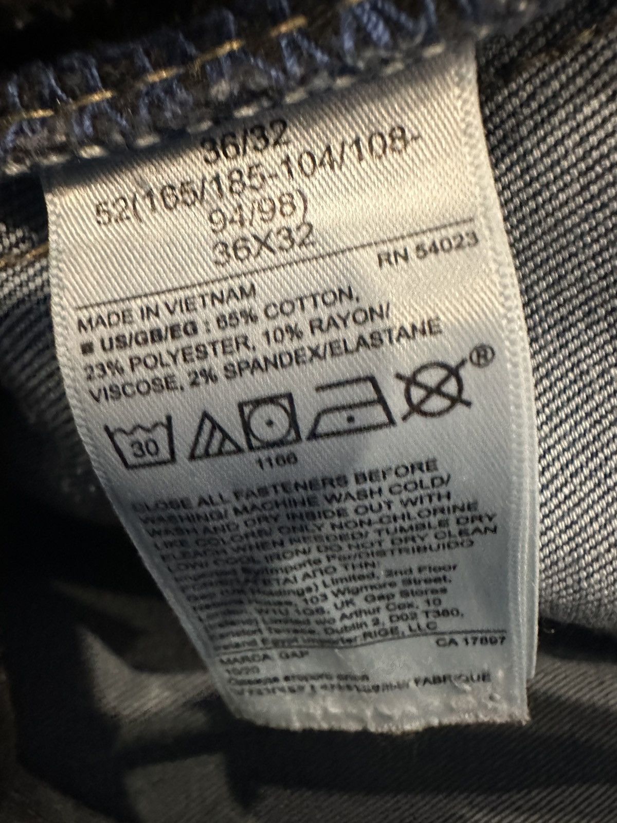Gap The Gap Slim Taper Denim Jeans Blue 36 32 Softwear Size US 36 / EU 52 - 3 Thumbnail